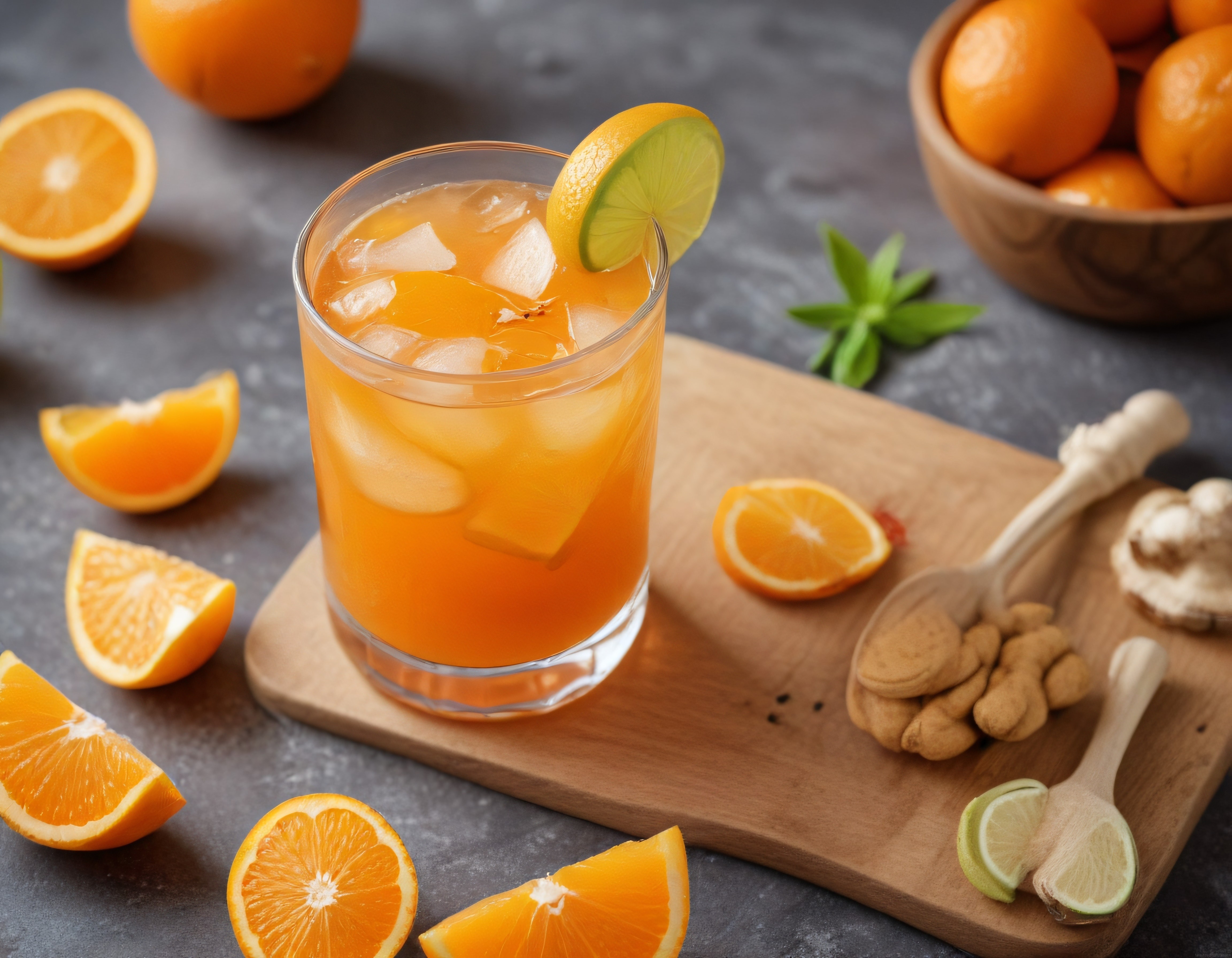 Buzlu Portakal Zencefil Limonata Tarifi: Ferahlatıcı Ev Yapımı İçecek