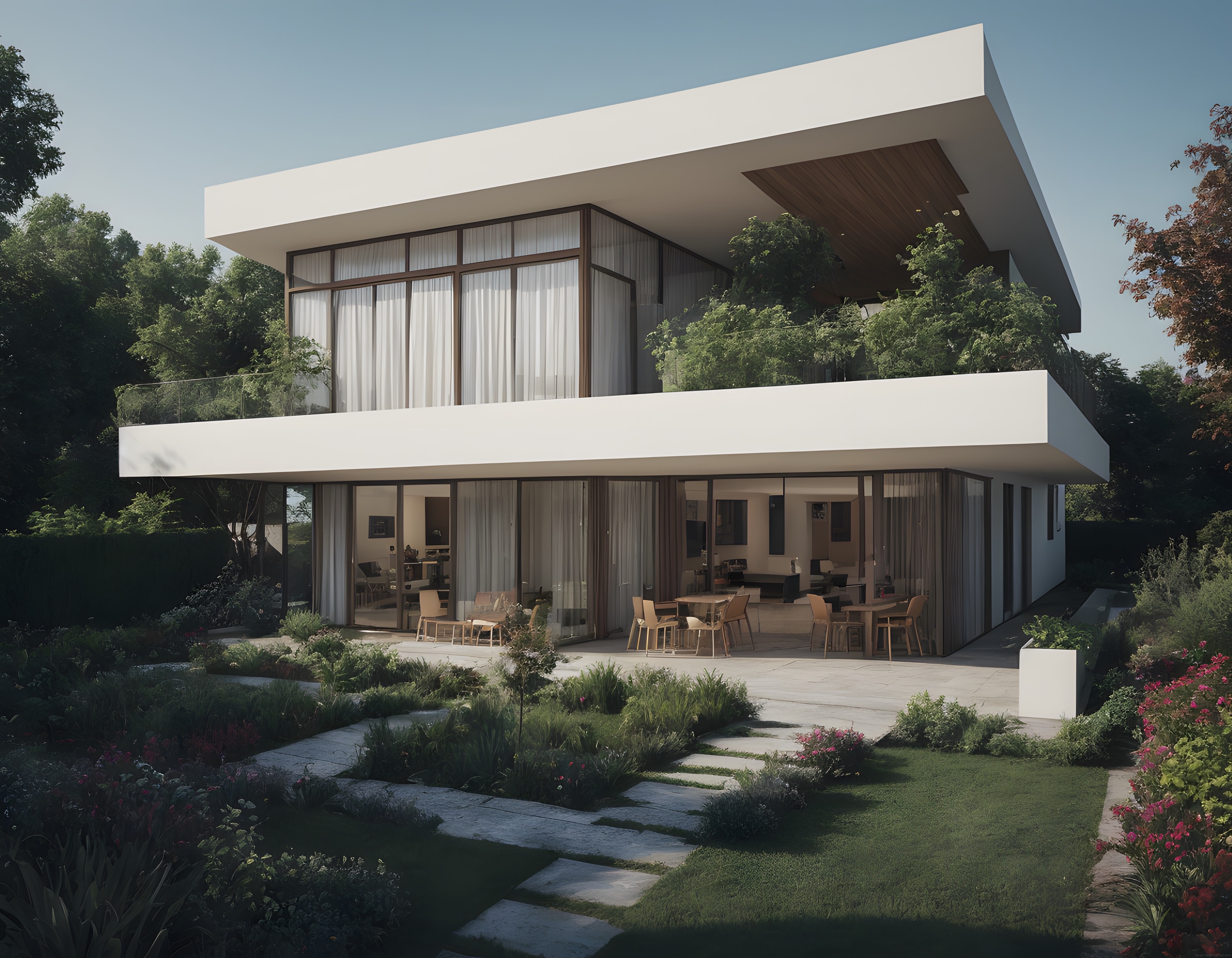 Çağdaş Mimari ve Doğal Peyzajın Uyumu: Lüks Modern Villa Tasarımı
