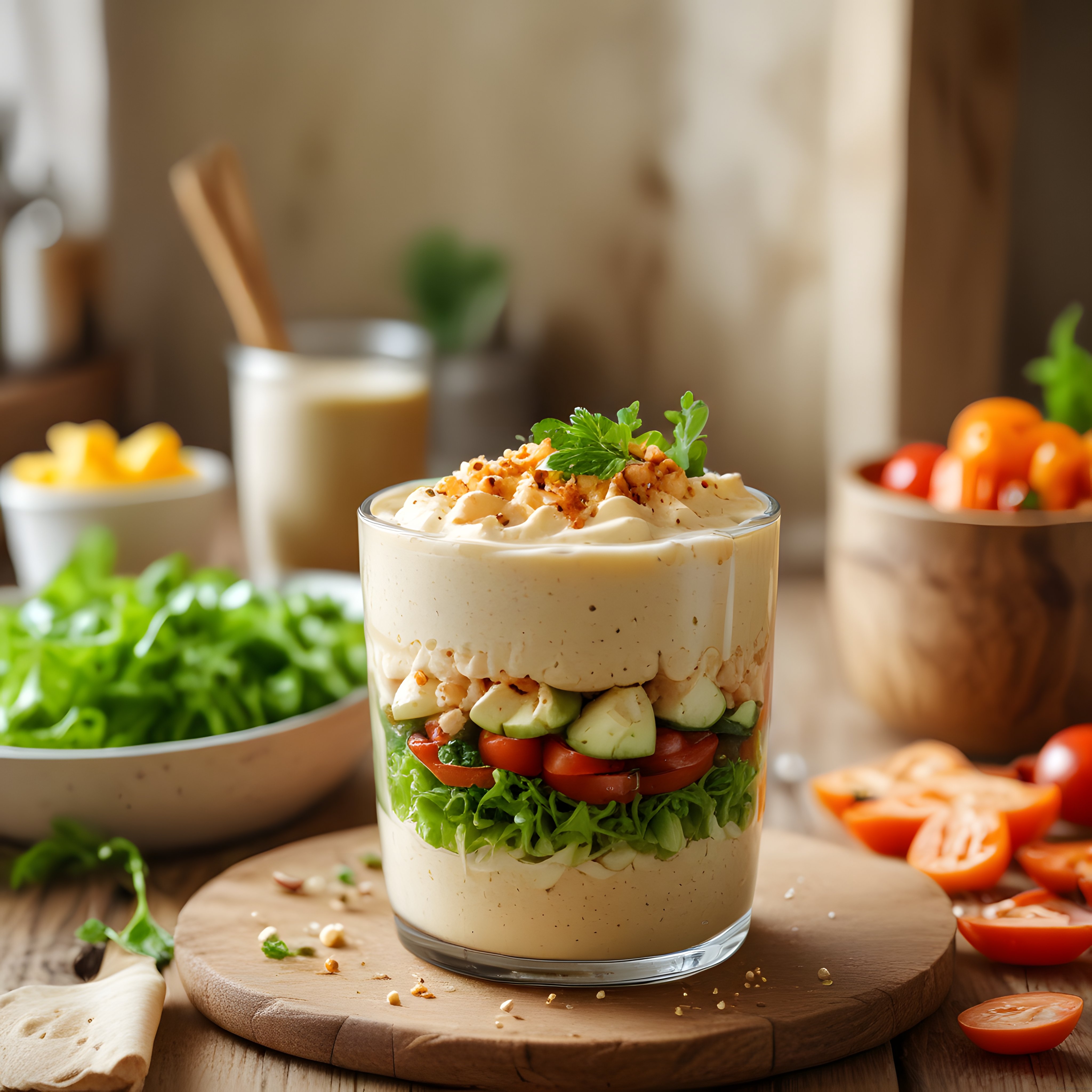 Cam Kapta Katmanlı Salata Tarifi: Sağlıklı ve Lezzetli Mutfak Sunumu