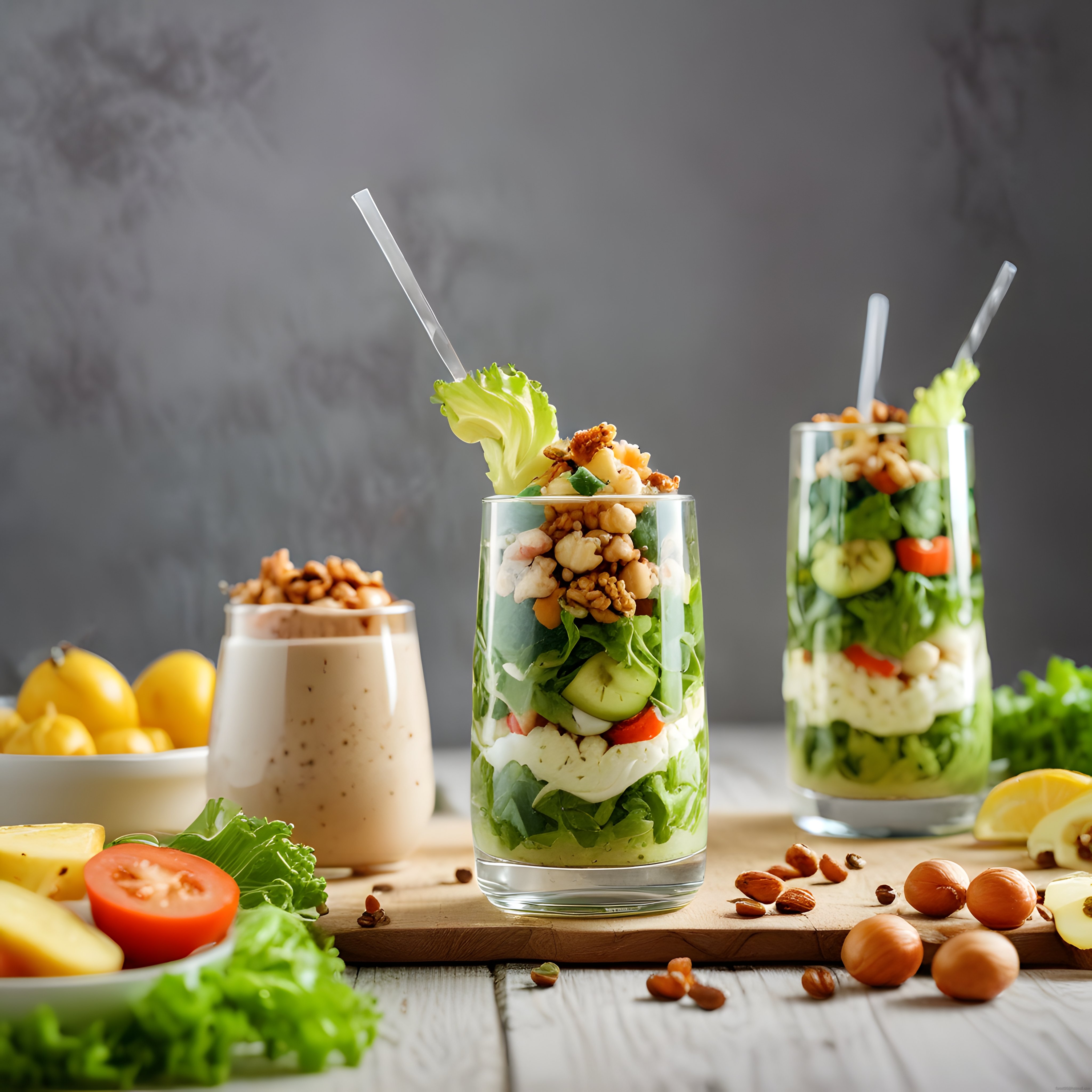 Cam Kavanozda Katmanlı Salata Tarifi ile Besleyici ve Pratik Öğün Fikri