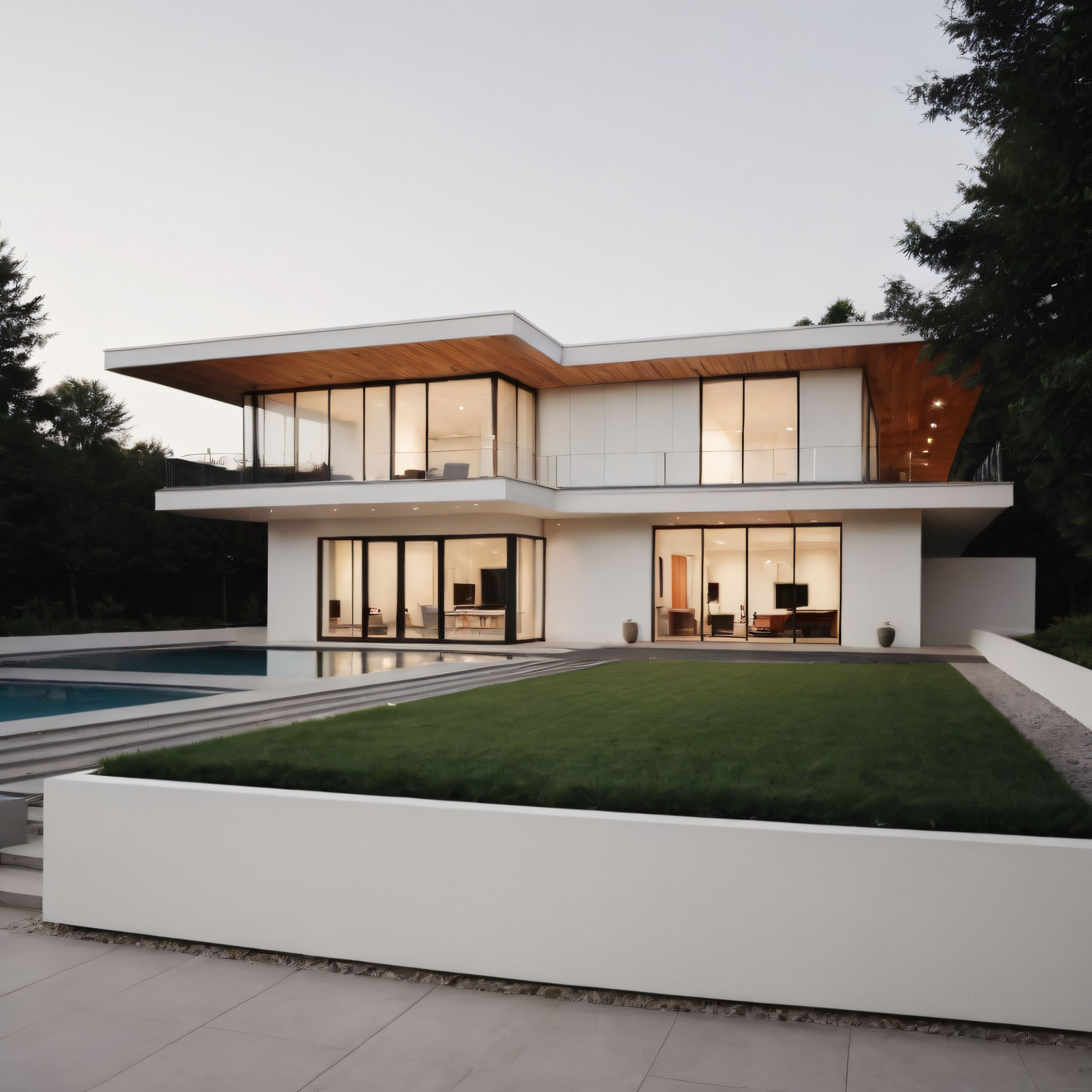 Çam Ormanının İçinde Saklı Çağdaş Bir Mimari Harikası ve Havuzlu Villa