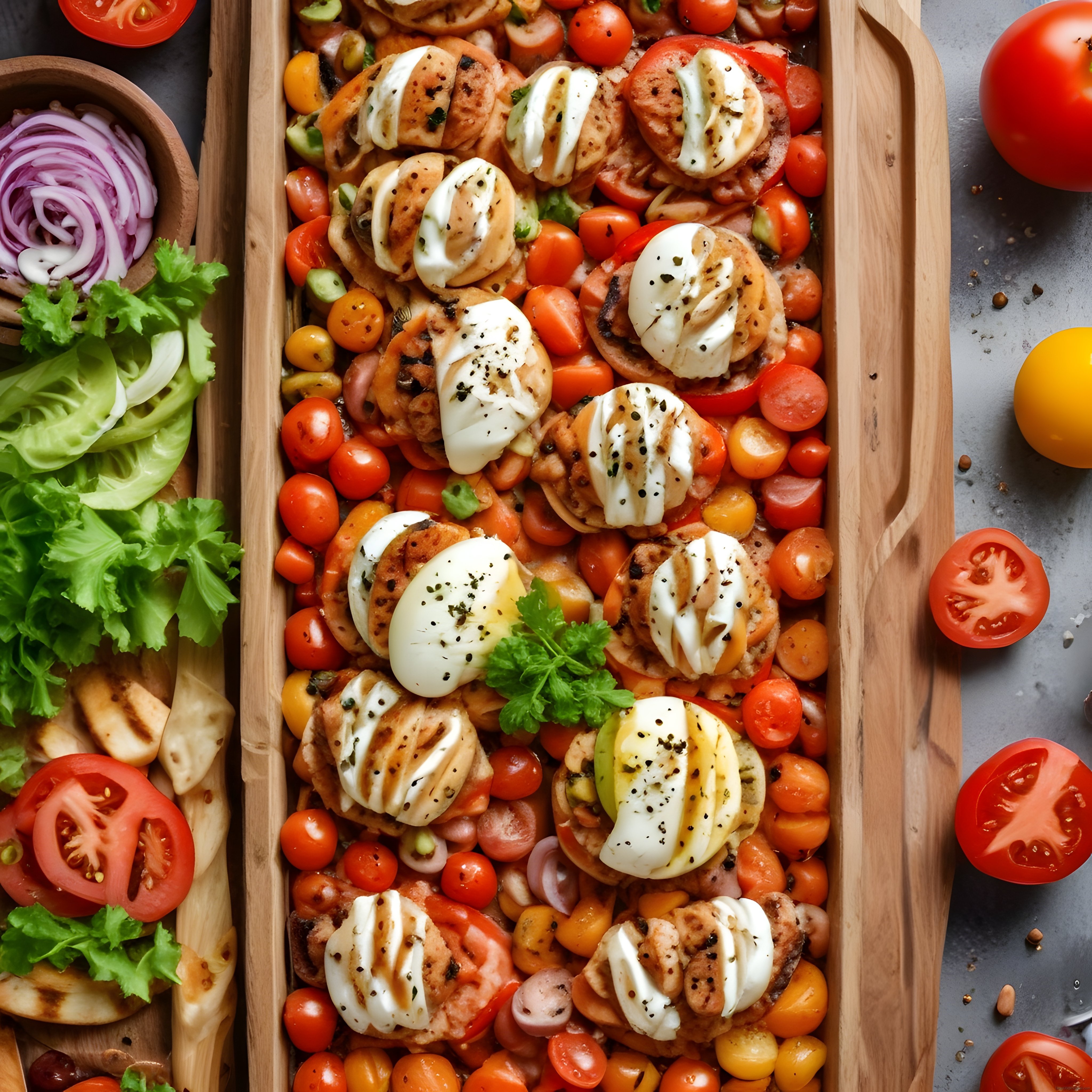 Caprese Tarifi: Mozzarella ve Domatesle Yapılan İtalyan Salatası Sunumu