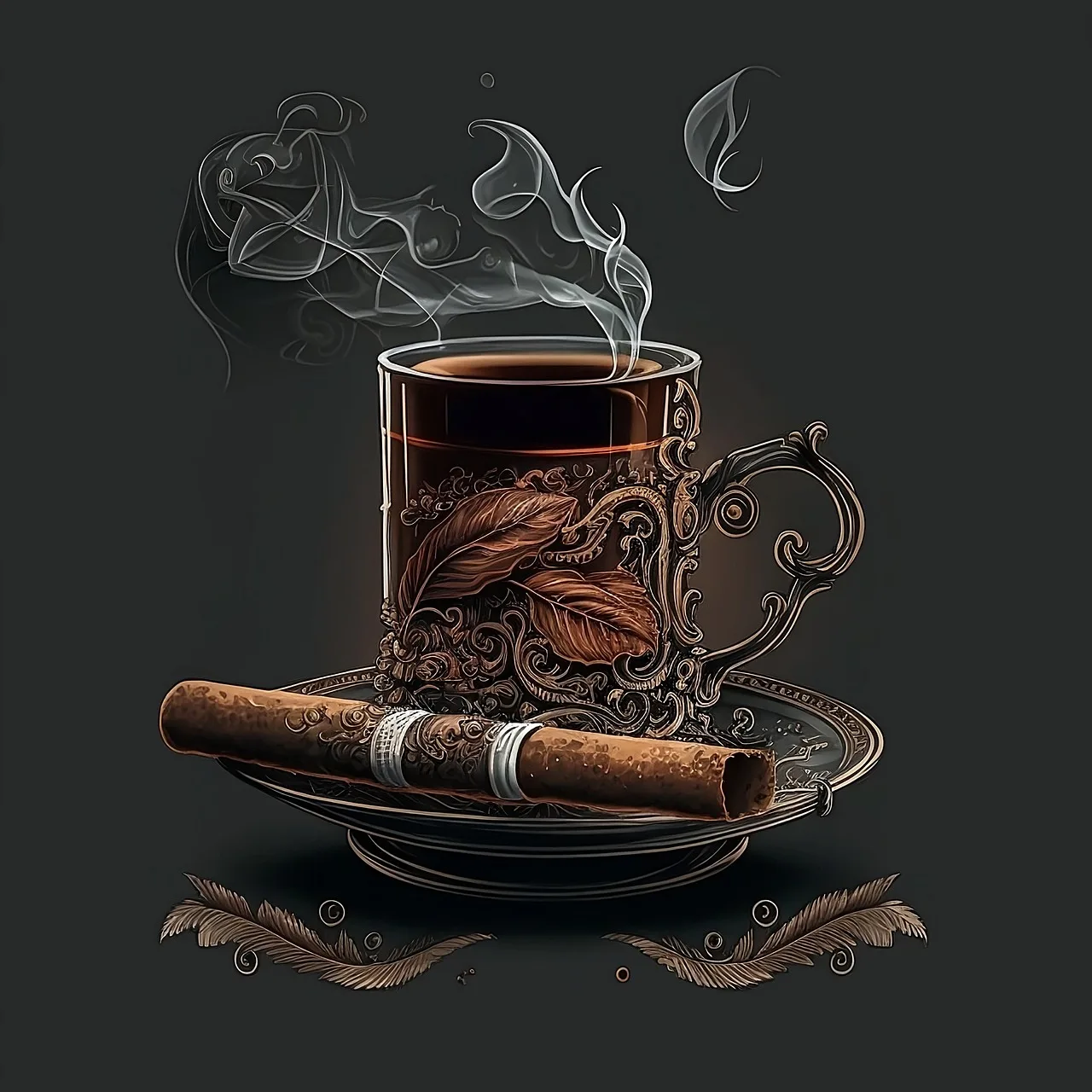 Çay fincanı ve düşünceli anlar - meditasyon