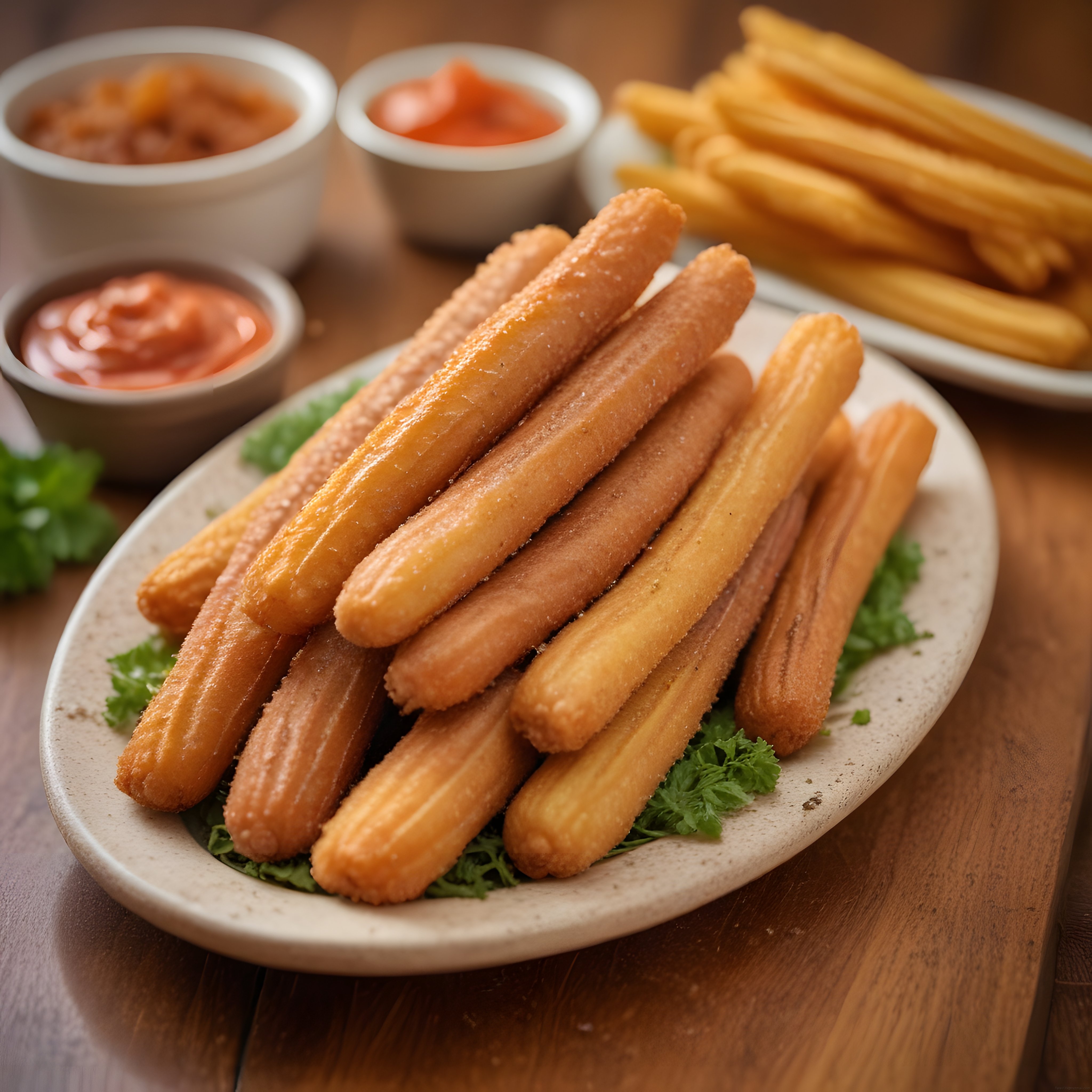 Churros ve Patates Kızartması: Soslar Eşliğinde Çıtır Lezzet Şöleni