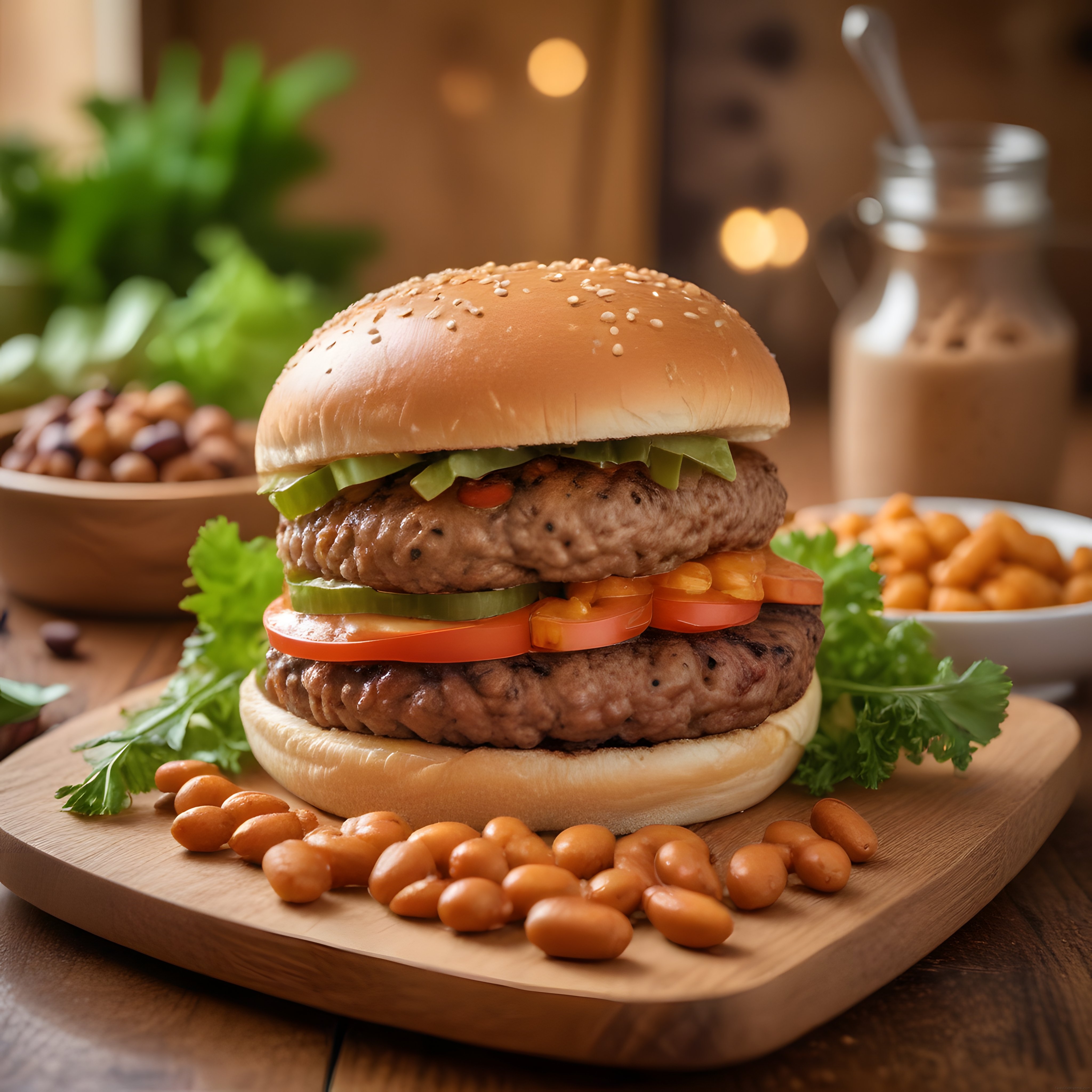 Çift Katlı Dana Hamburger Tarifi ve Göz Alıcı Sunum Detayları