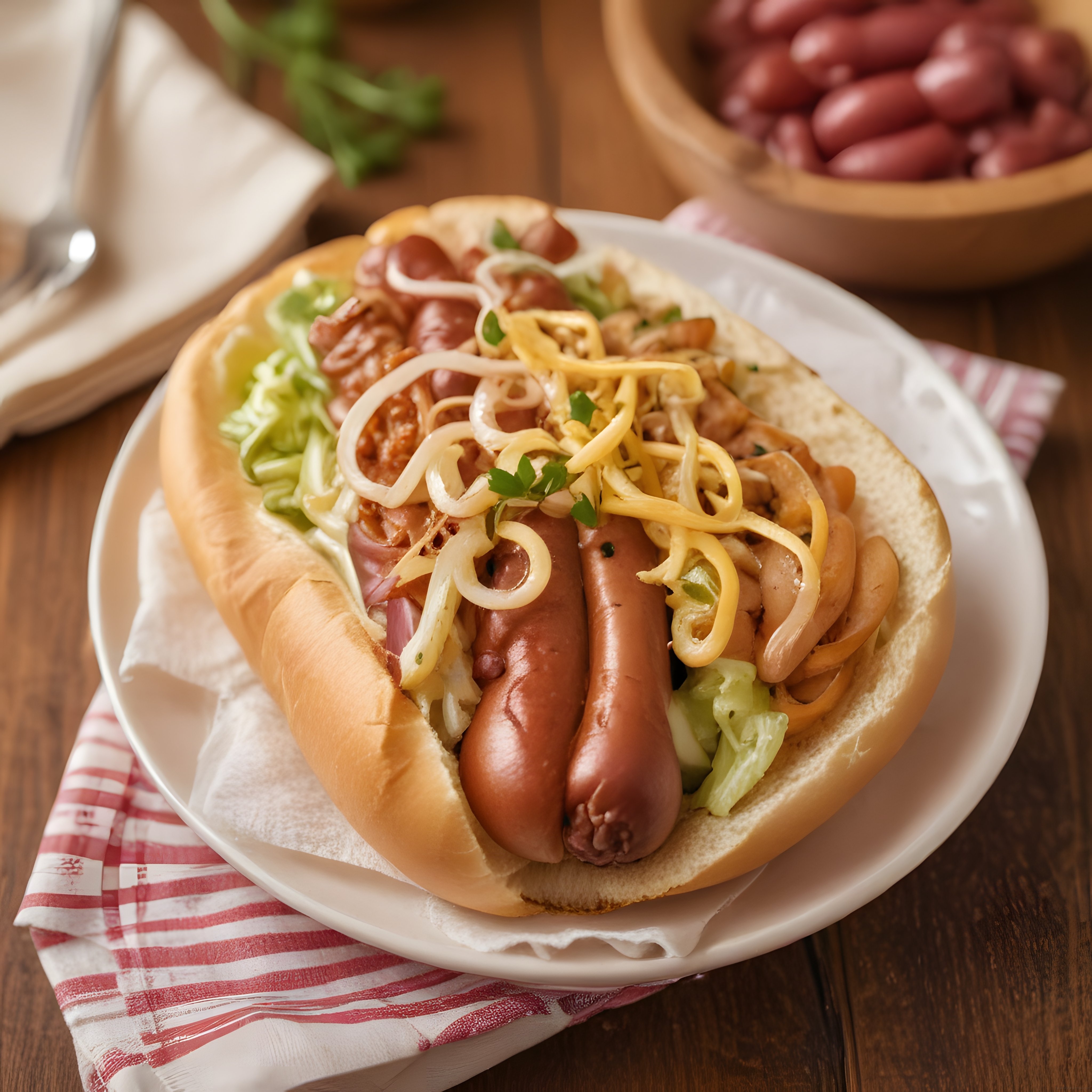 Çift Sosisli Bol Malzemeli Hot Dog Tarifi ve Pratik Sunum Önerileri