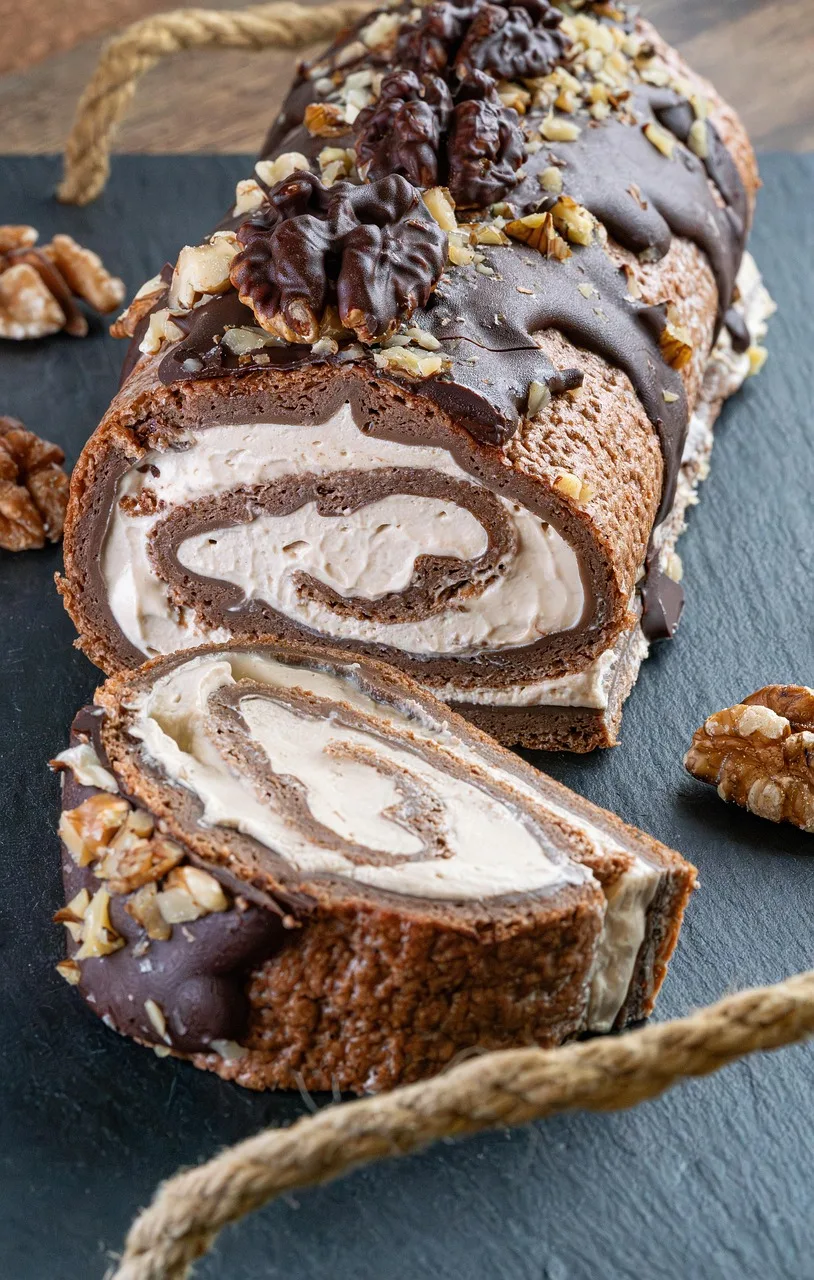 Çikolatalı kek mousse - lüks tatlı fotoğrafı