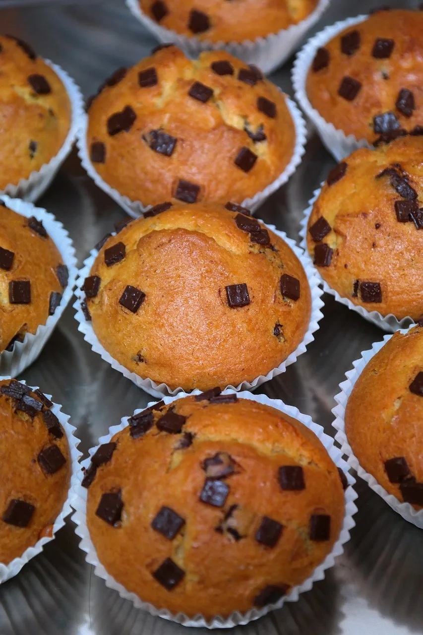 Çikolatalı muffin fotoğrafı - lezzetli atıştırmalık