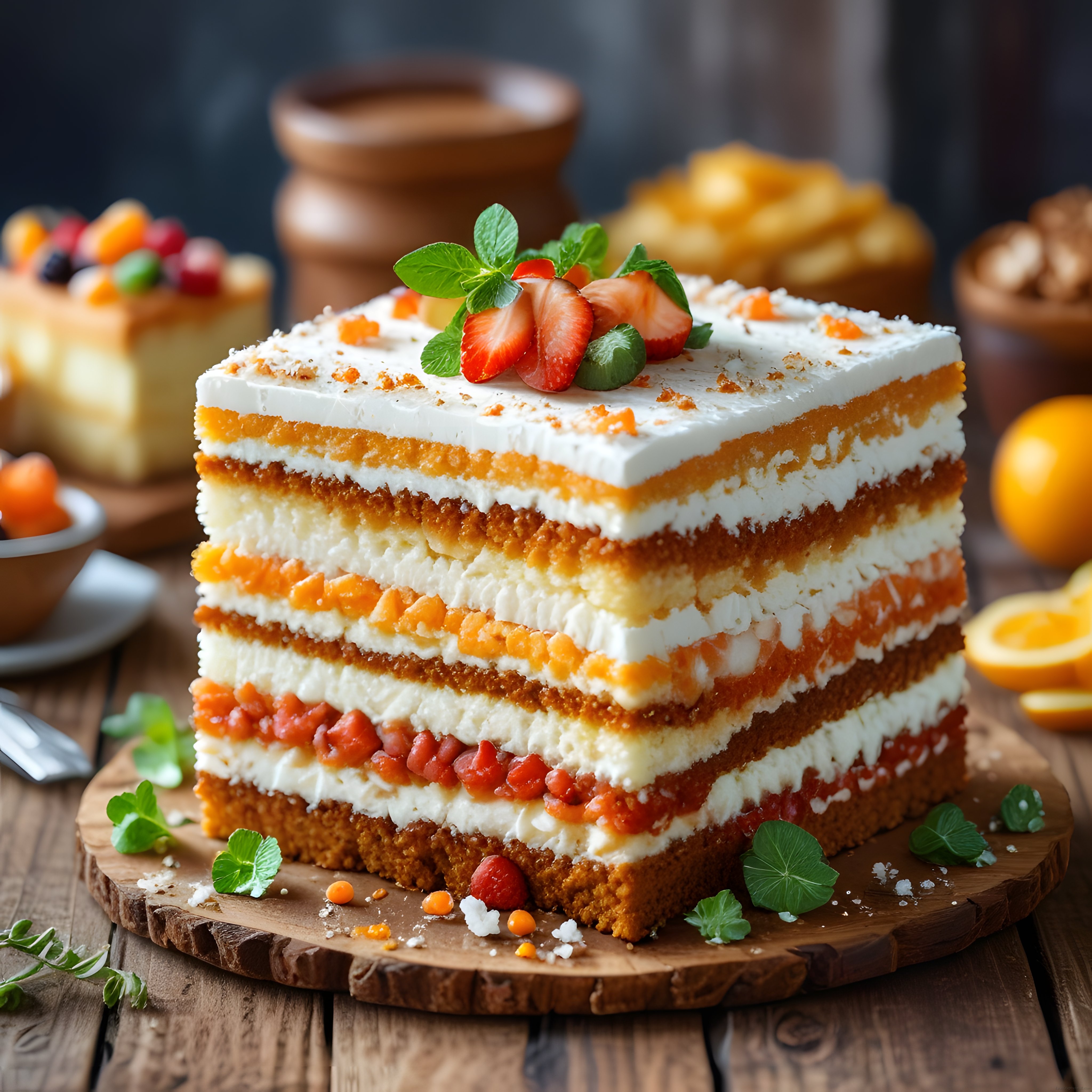 Çilekli ve Turunçgilli Katlı Pasta Tarifi: Ev Yapımı Nefis Tatlı