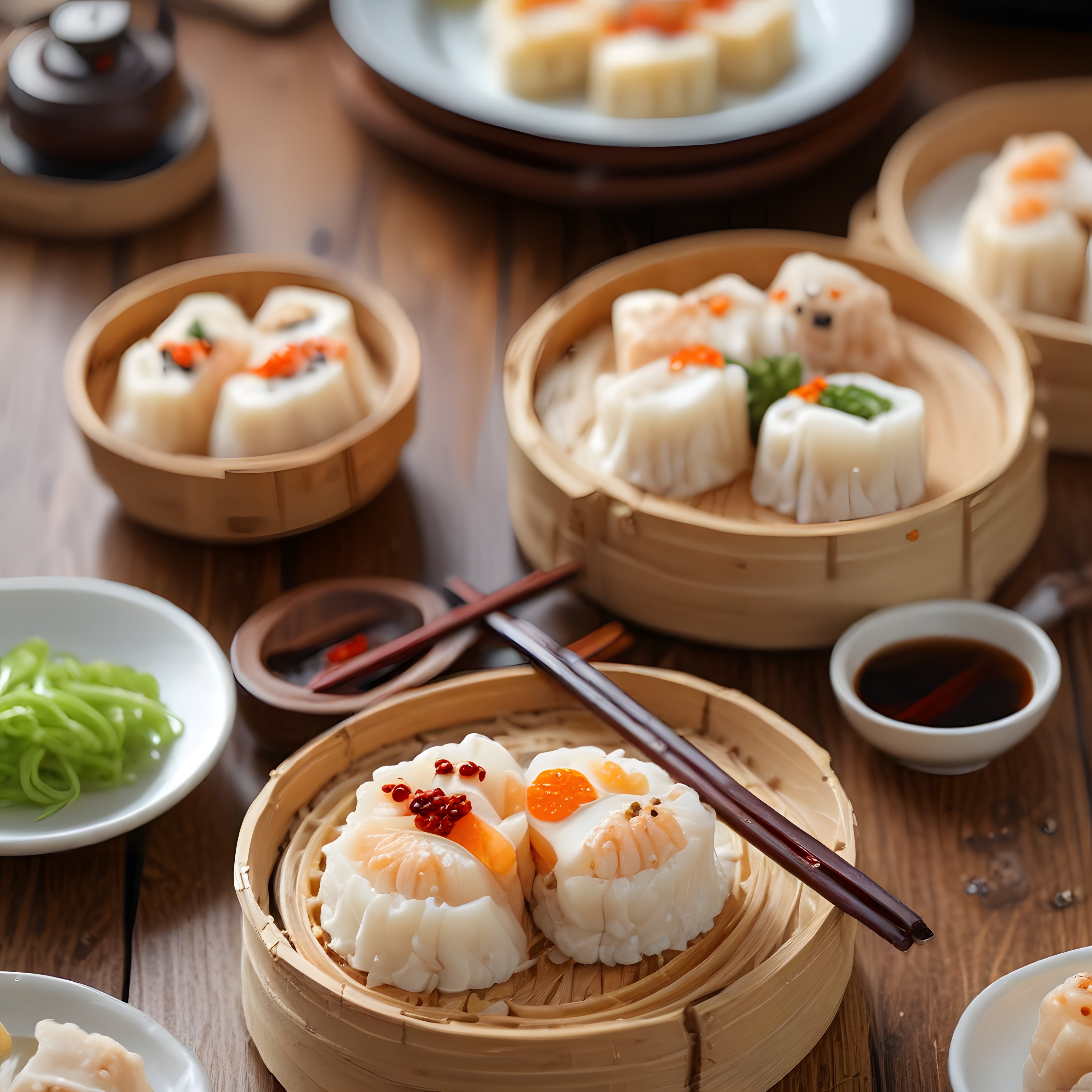 Çin Mutfağından Dim Sum Çeşitleri: Bambu Sepetlerde Har Gow ve Shumai Keyfi