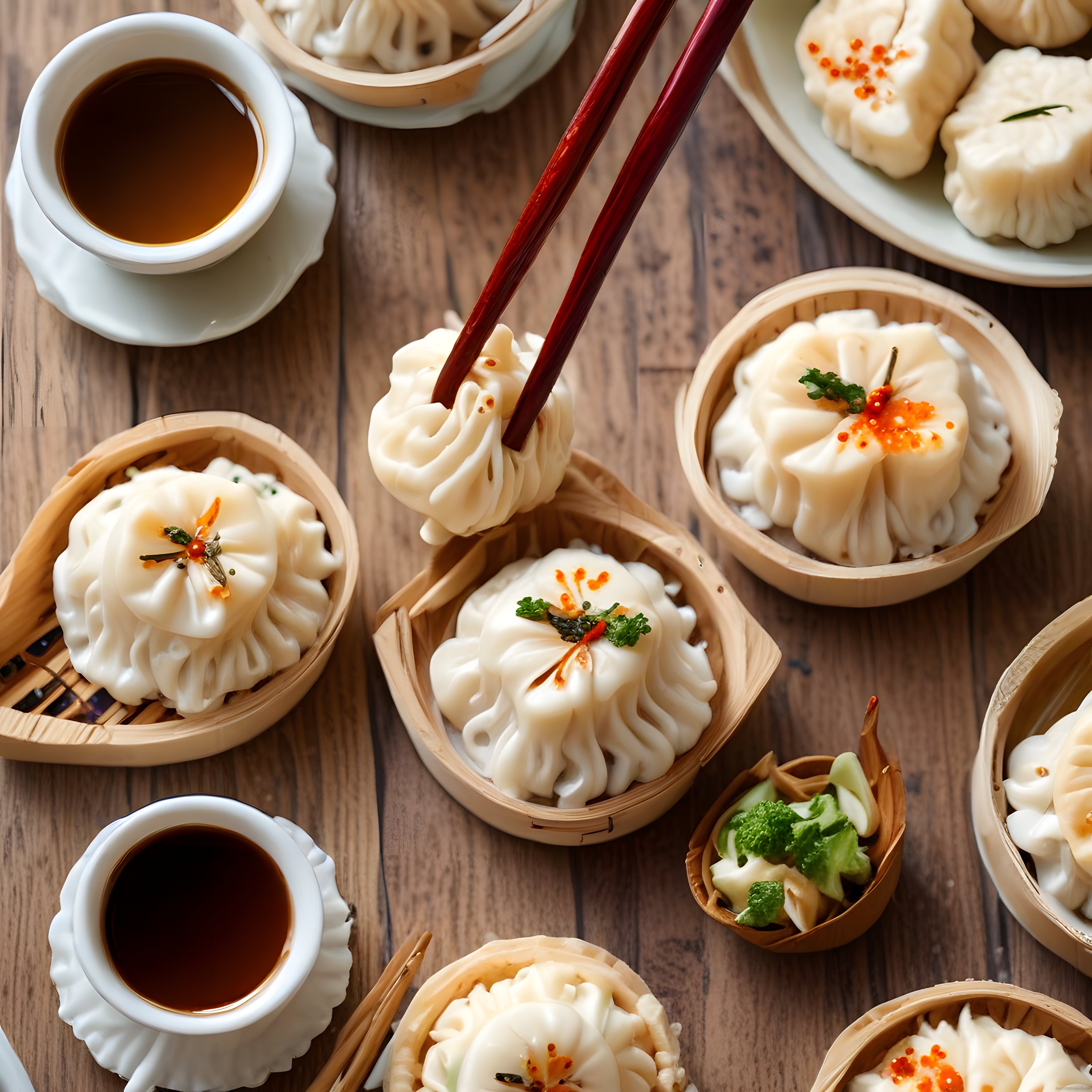 Çin Mutfağından Dim Sum Keyfi: Bambu Sepetlerde Buharda Pişmiş Mantı Çeşitleri