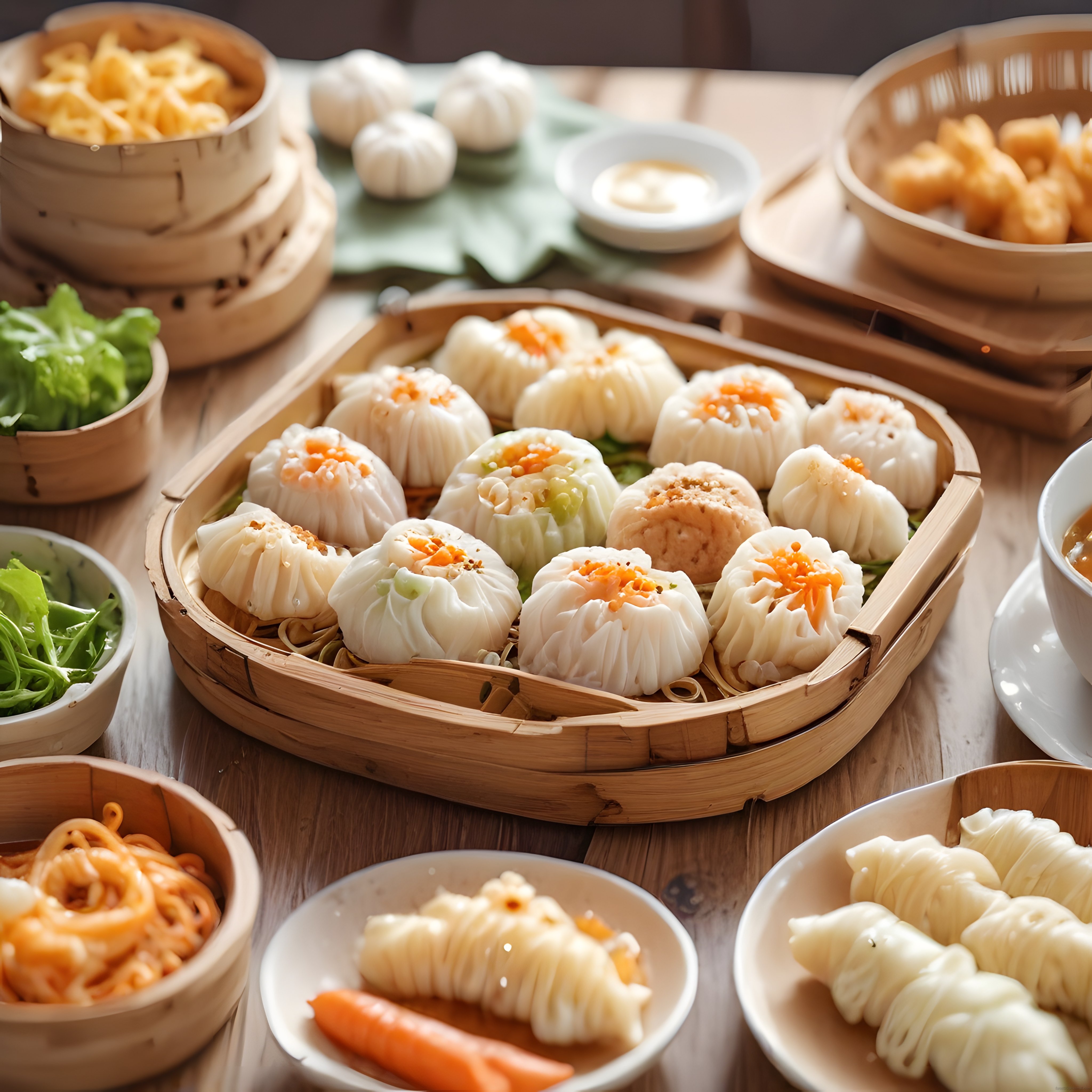 Çin Mutfağından Geleneksel Dim Sum Çeşitleri ve Buharda Pişmiş Mantılar