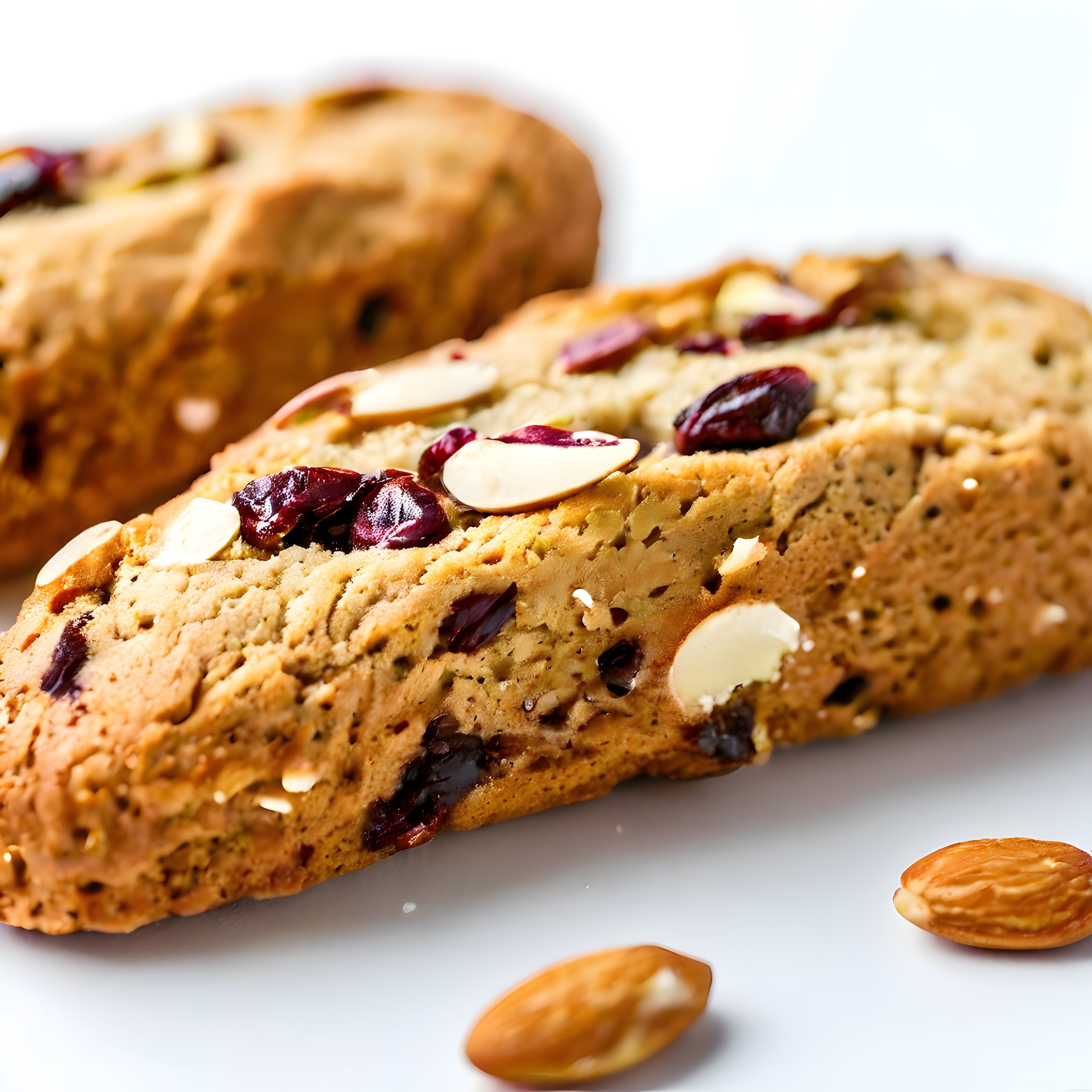 Çıtır badem ve kızılcıklı biscotti görseli ile kahve yanı lezzet keyfi