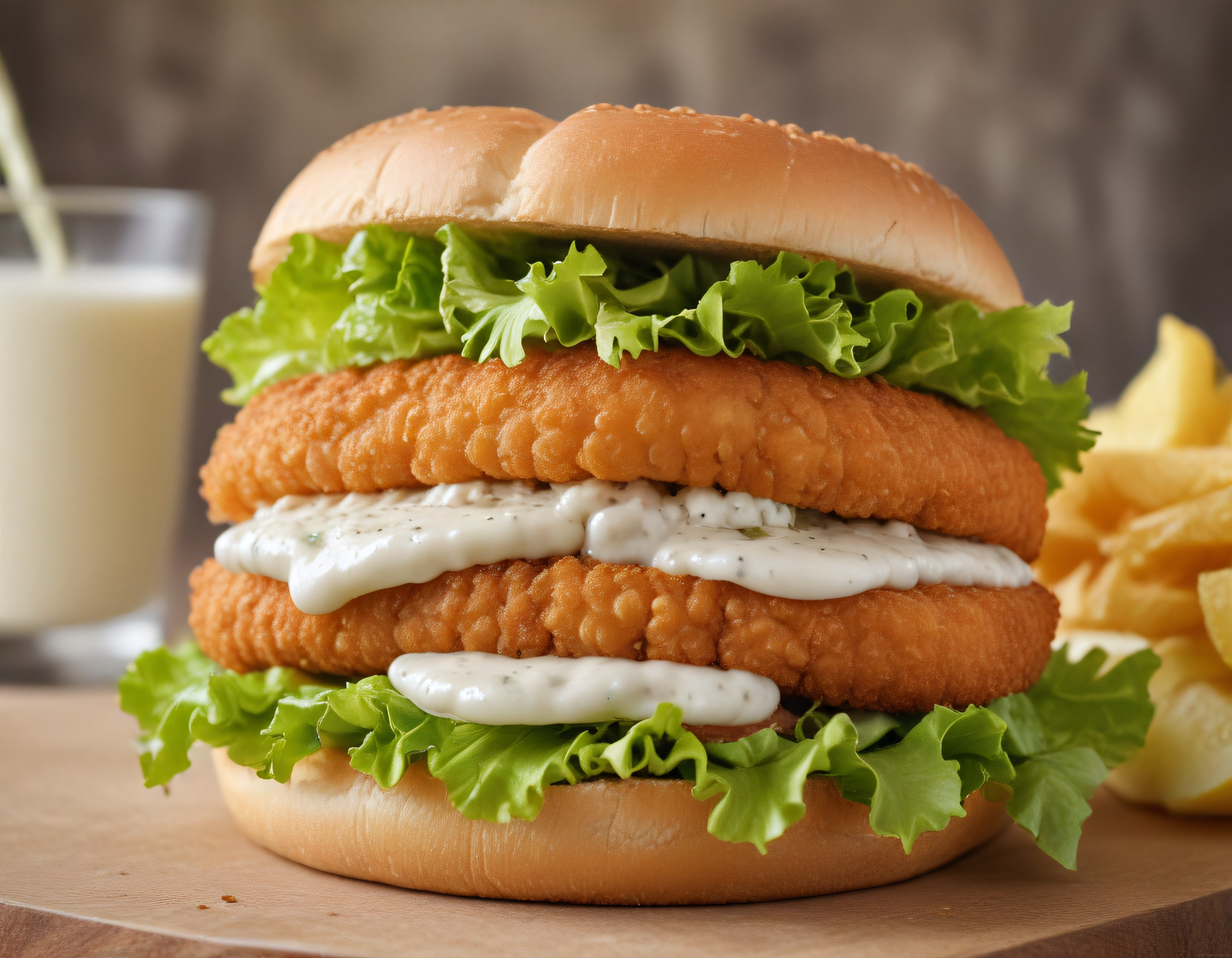 Çıtır Balık Burger ve Patates Kızartması: Ev Yapımı Fast Food Lezzeti