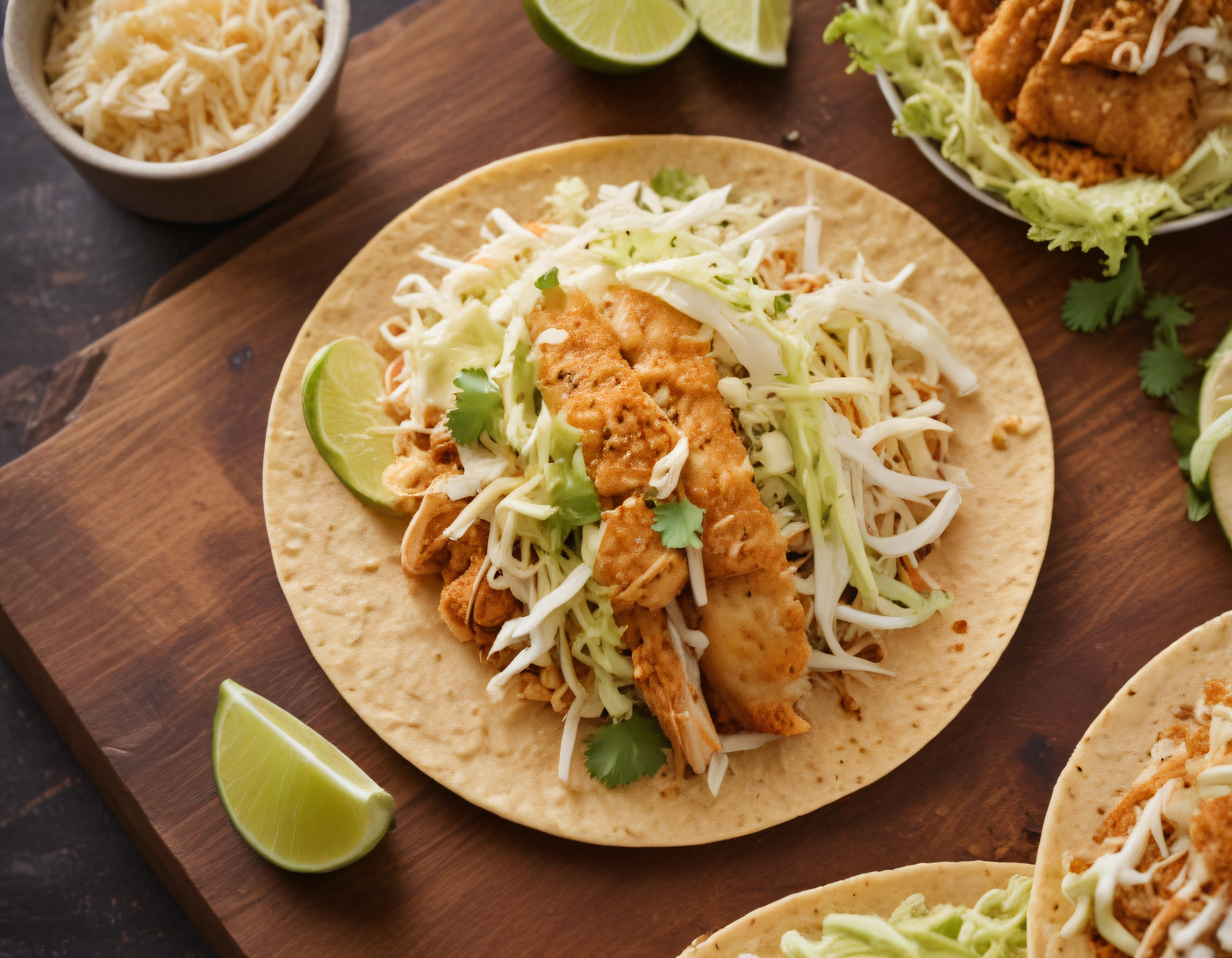 Çıtır Balıklı Meksika Tacosu: Lime ve Lahana Salatasıyla Fish Taco