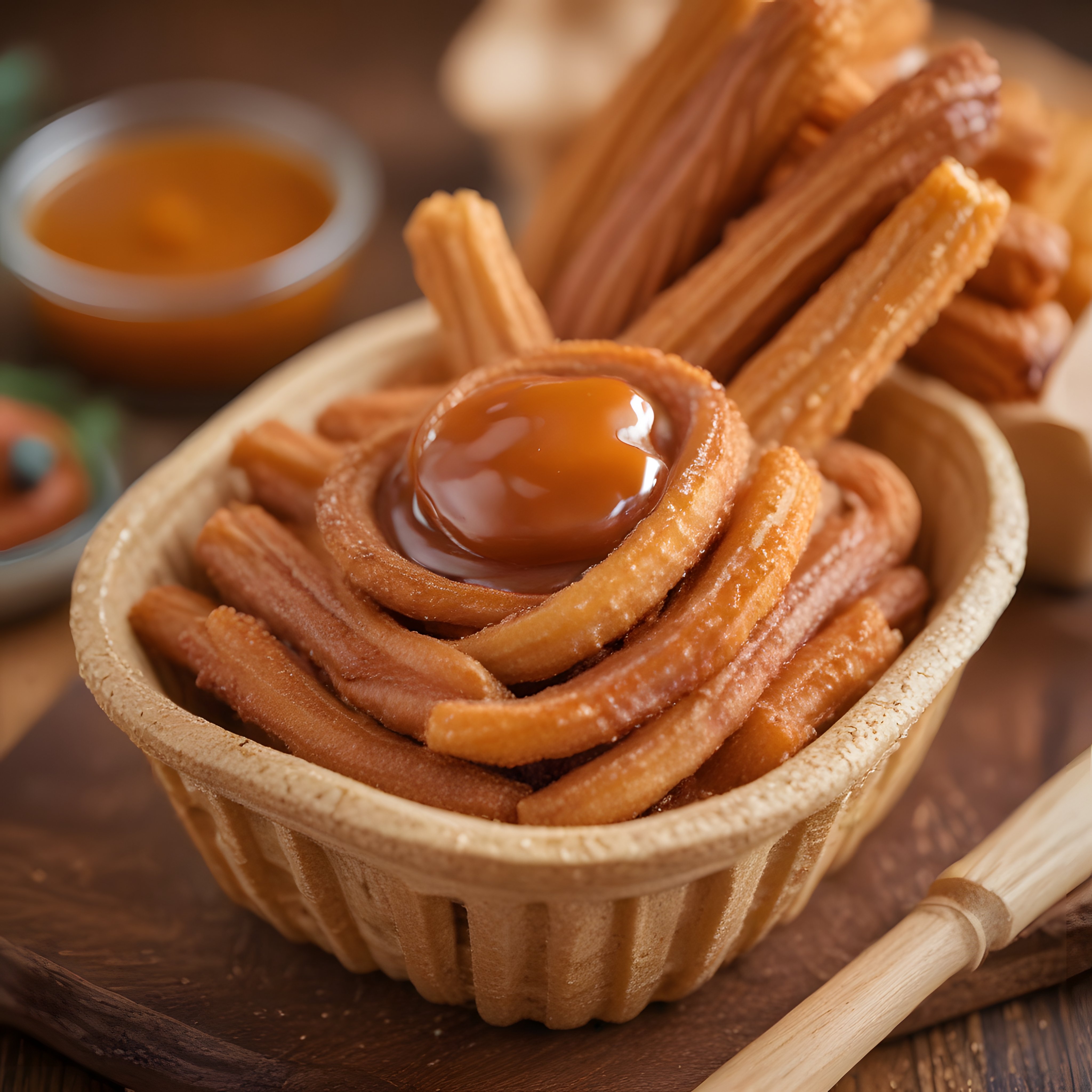Çıtır Churros ve Eritilmiş Karamel Sosu: Sıcak Servis Tatlı Deneyimi