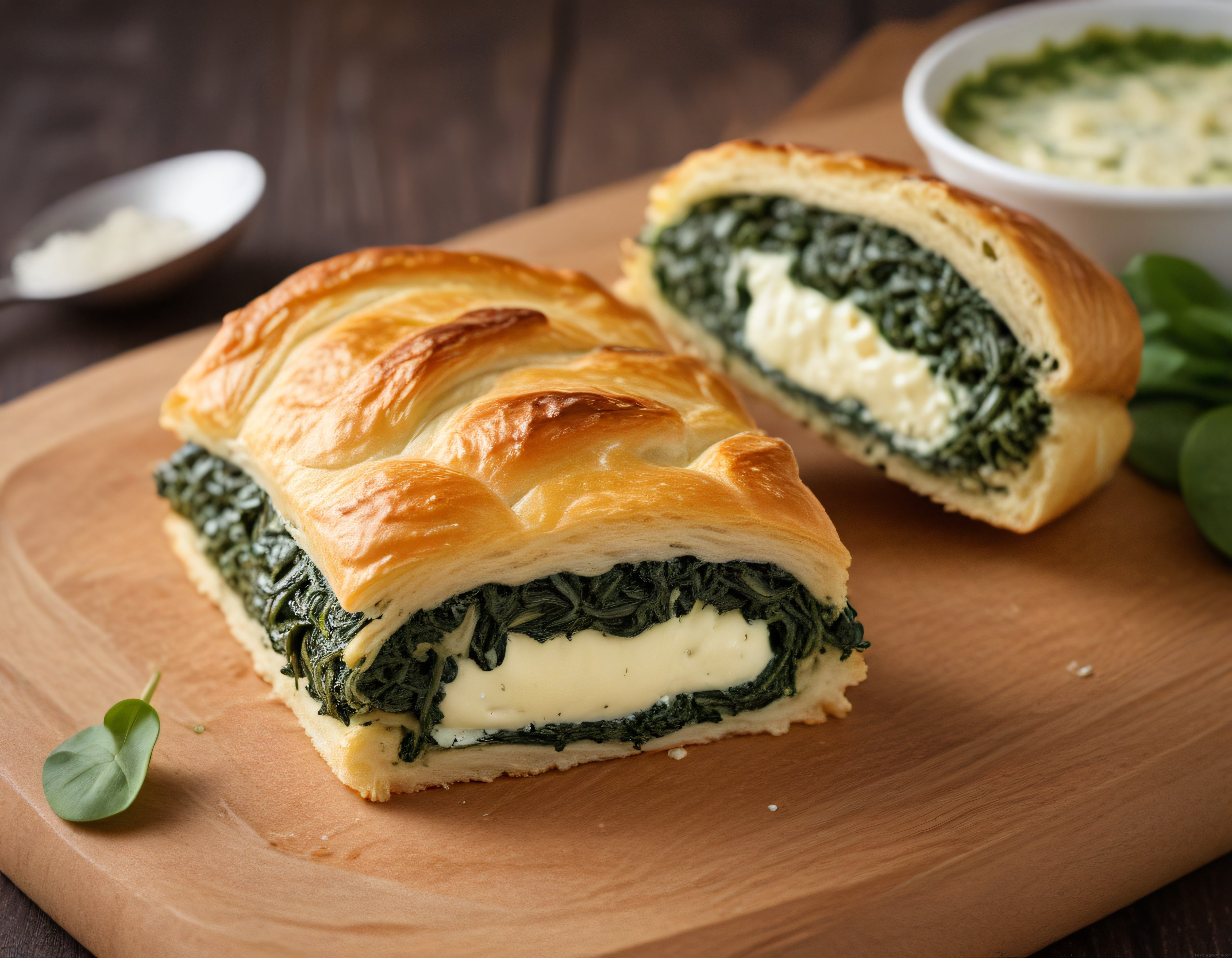 Çıtır Milföyde Ispanaklı Peynirli Rulo Börek Tarifi ve Sunum Tüyoları