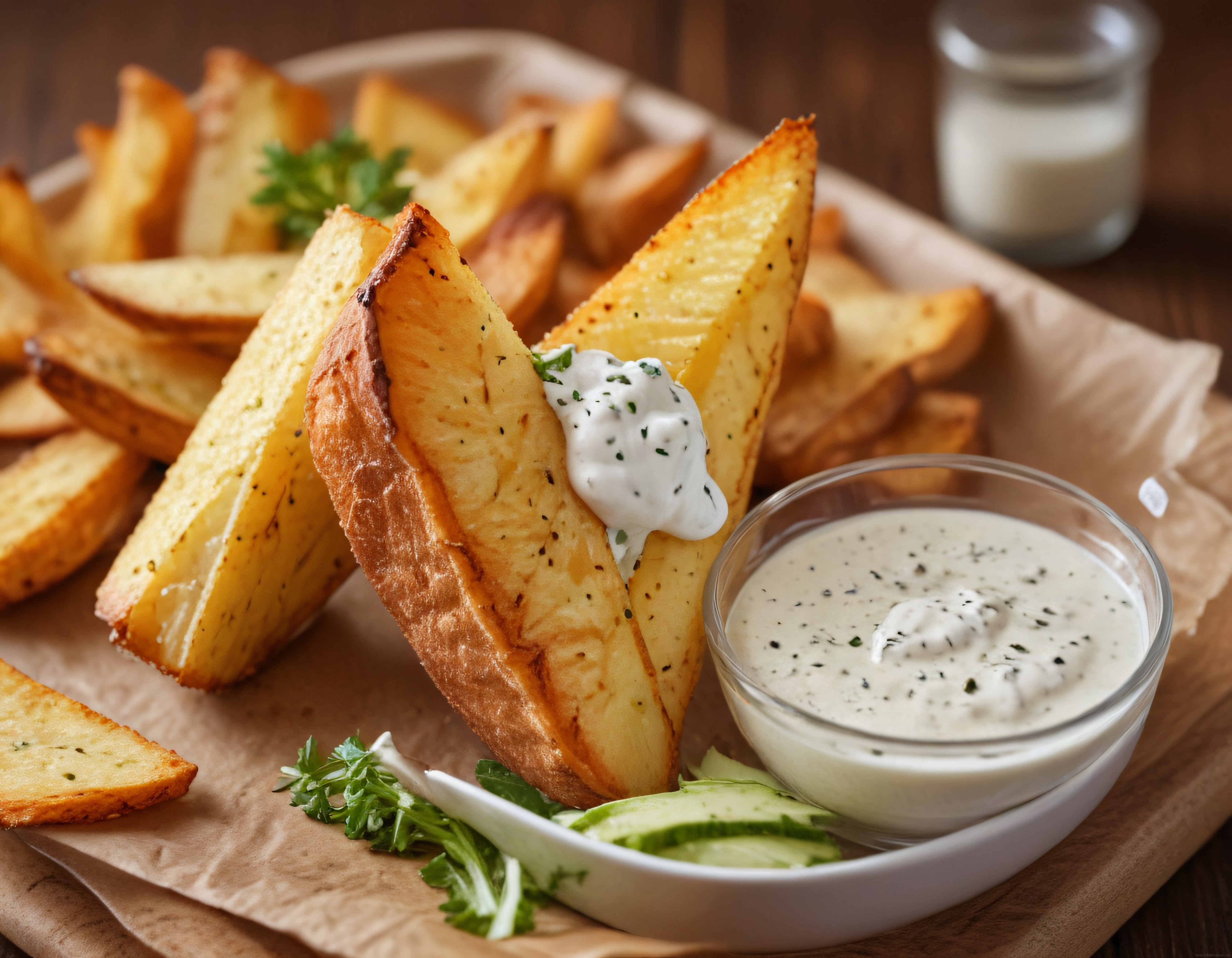 Çıtır Patates Dilimleri ve Özel Sosuyla Evde Restoran Lezzeti