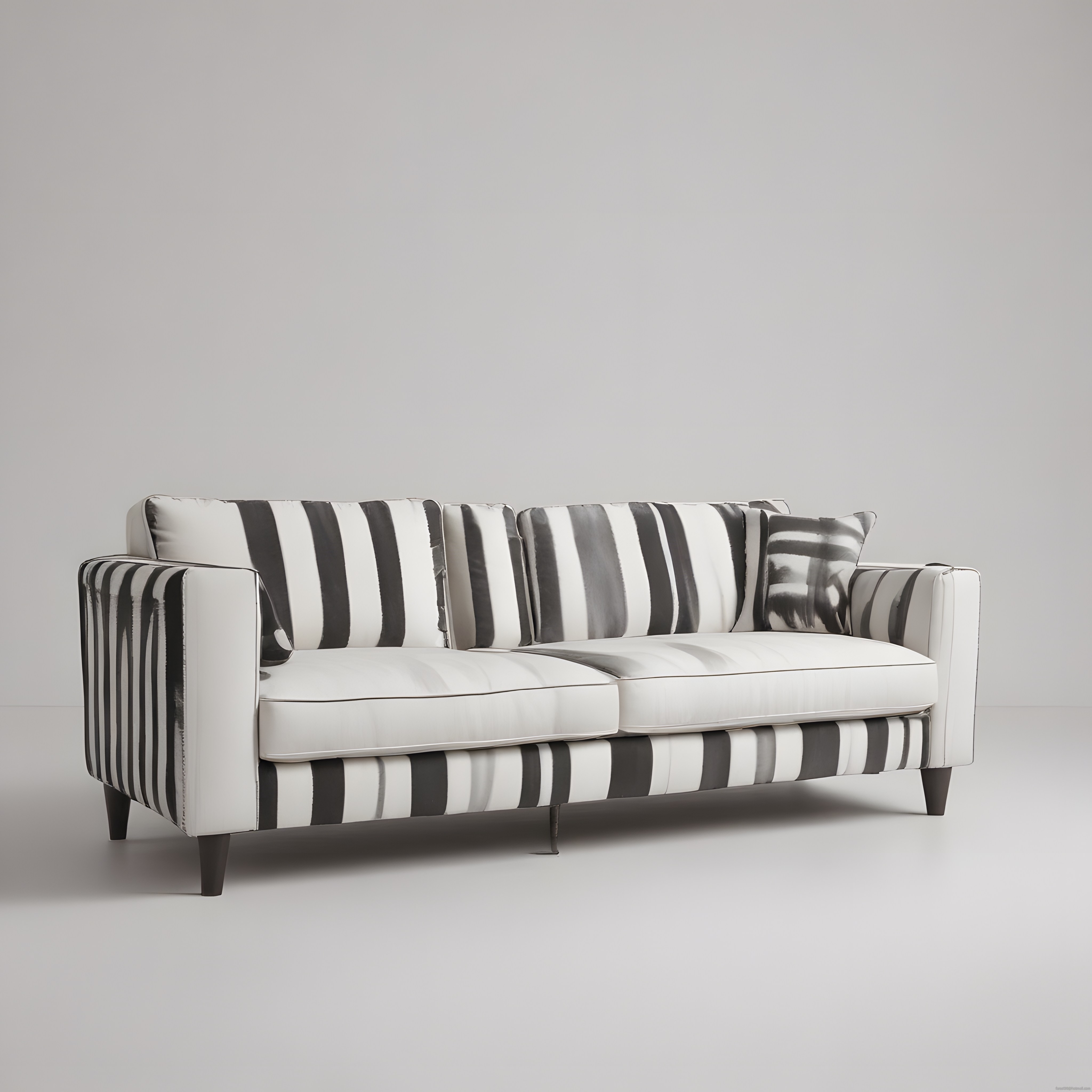 çizgili kanepe görseli modern ve elegan çizgi desenli koltuk modeli