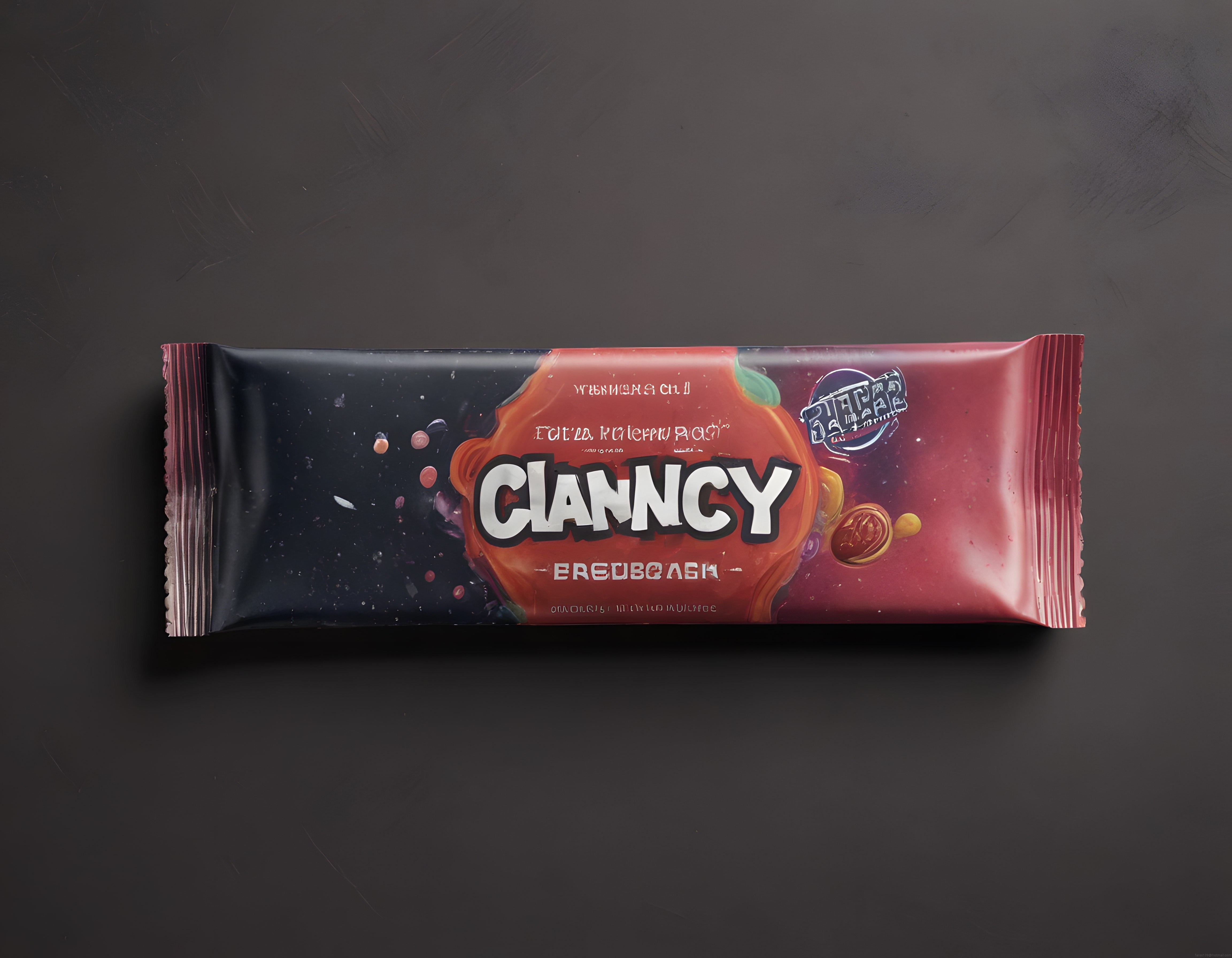 clanncy marka abur cubur paketi uzay temalı meyveli atıştırmalık tasarımı