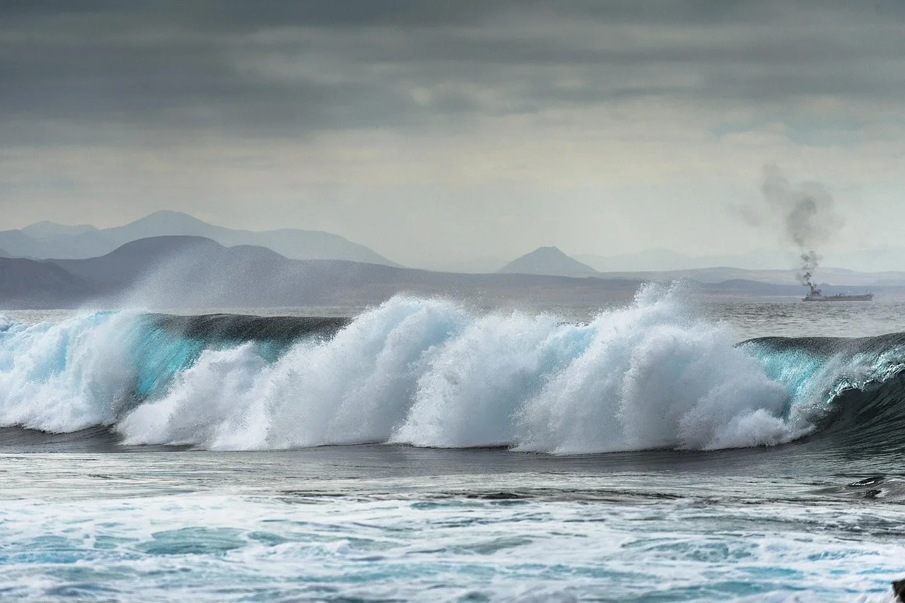 Dalga ve sörf - Lanzarote Fuerteventura kıyıları