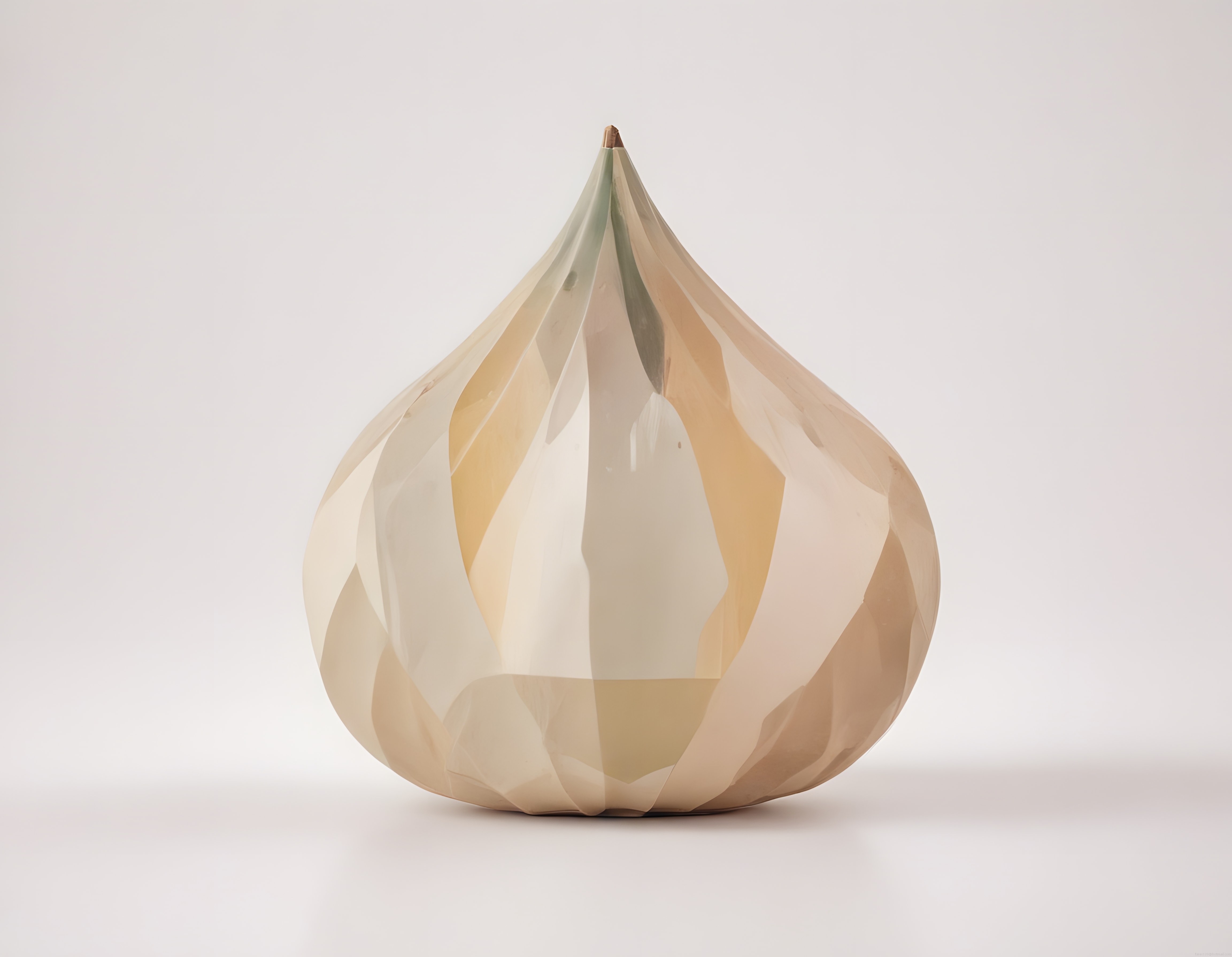 Damla Formlu Geometrik Yarı Saydam Minimalist Sanat Objesi Fotoğrafı