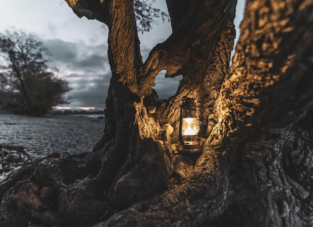 Deniz kenarında ışıklı fener fotoğrafı