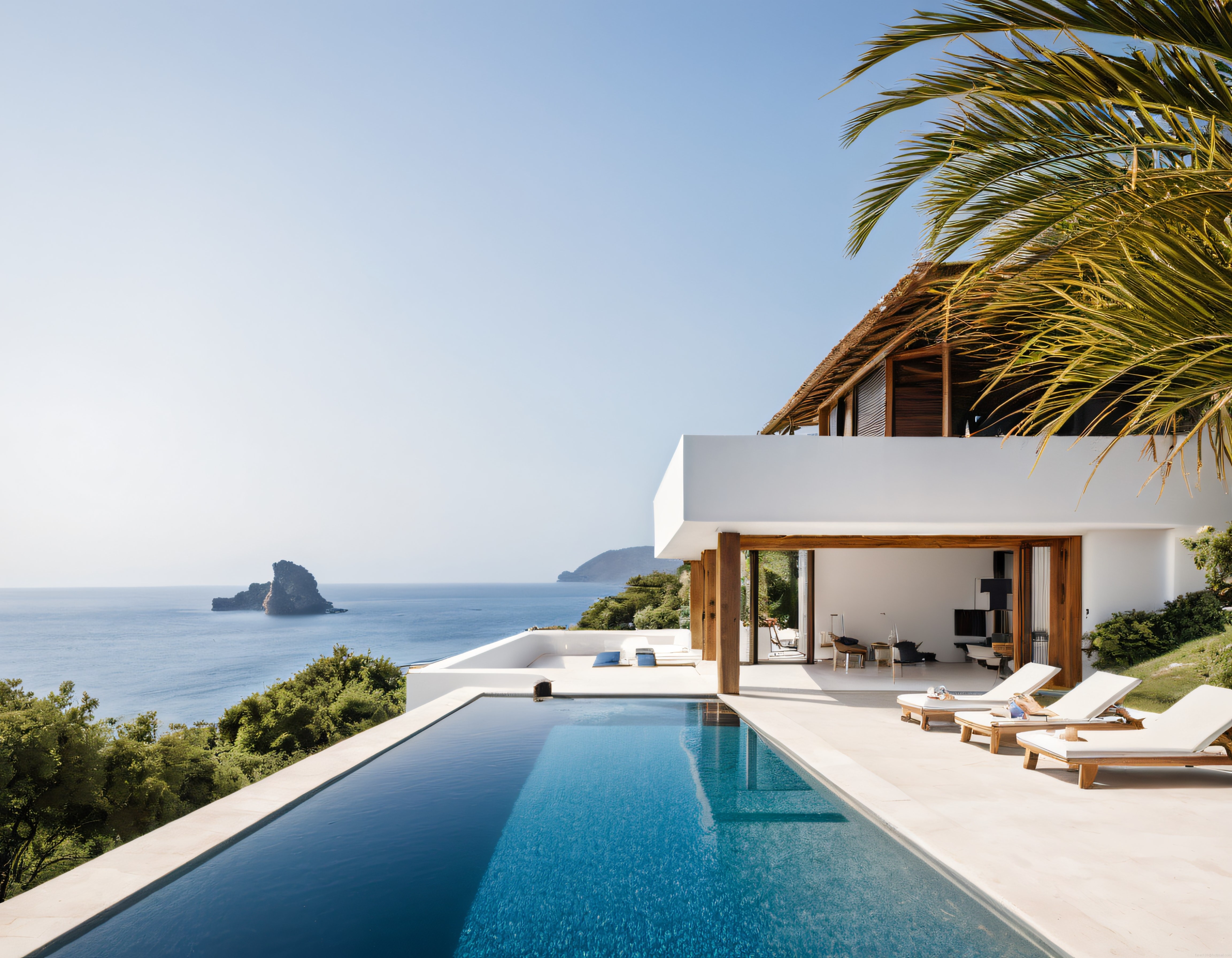 Deniz Manzaralı Lüks Villa ve Sonsuzluk Havuzunda Eşsiz Tatil Deneyimi