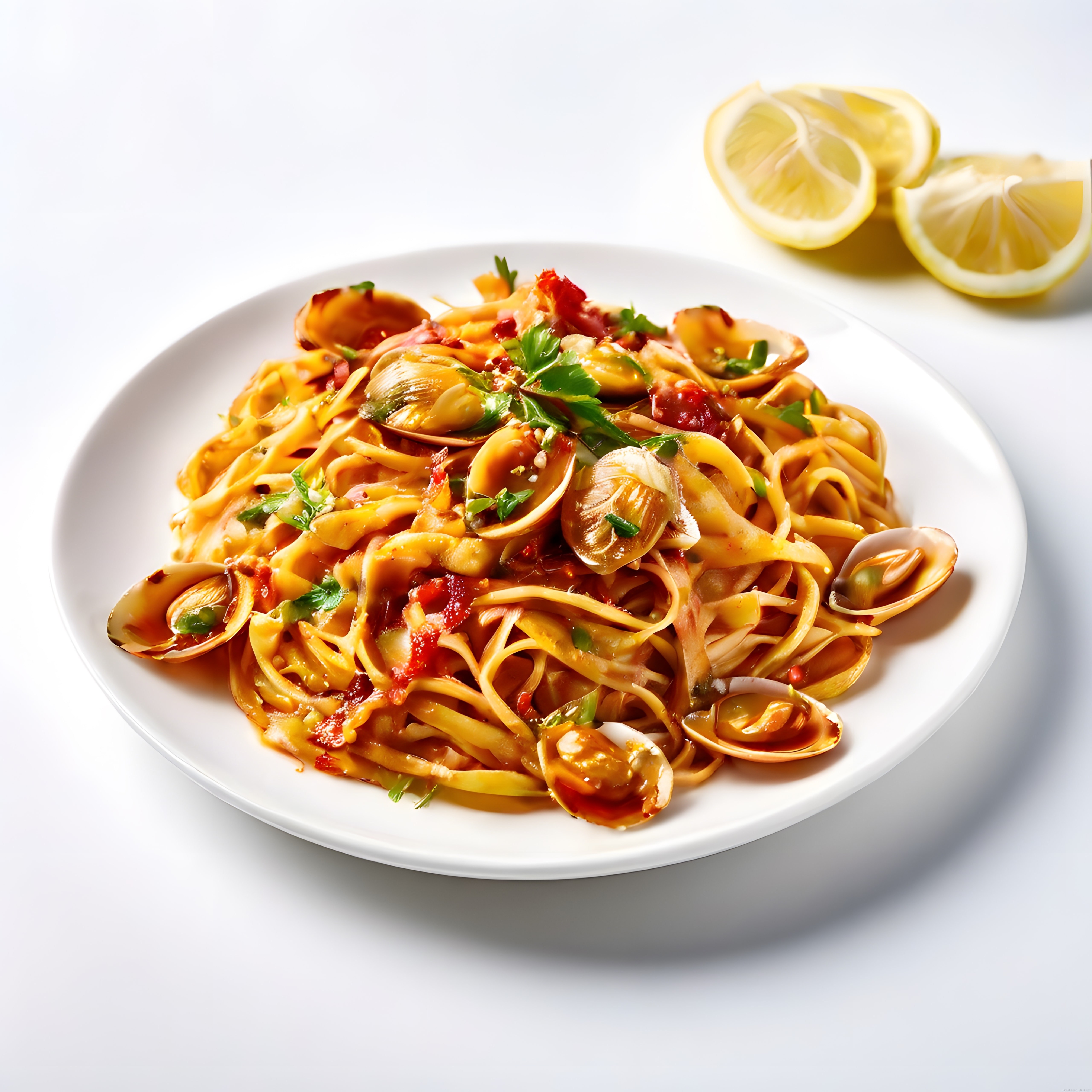 Deniz Ürünlü İtalyan Makarnası: Domates Soslu Midyeli Taze Linguine
