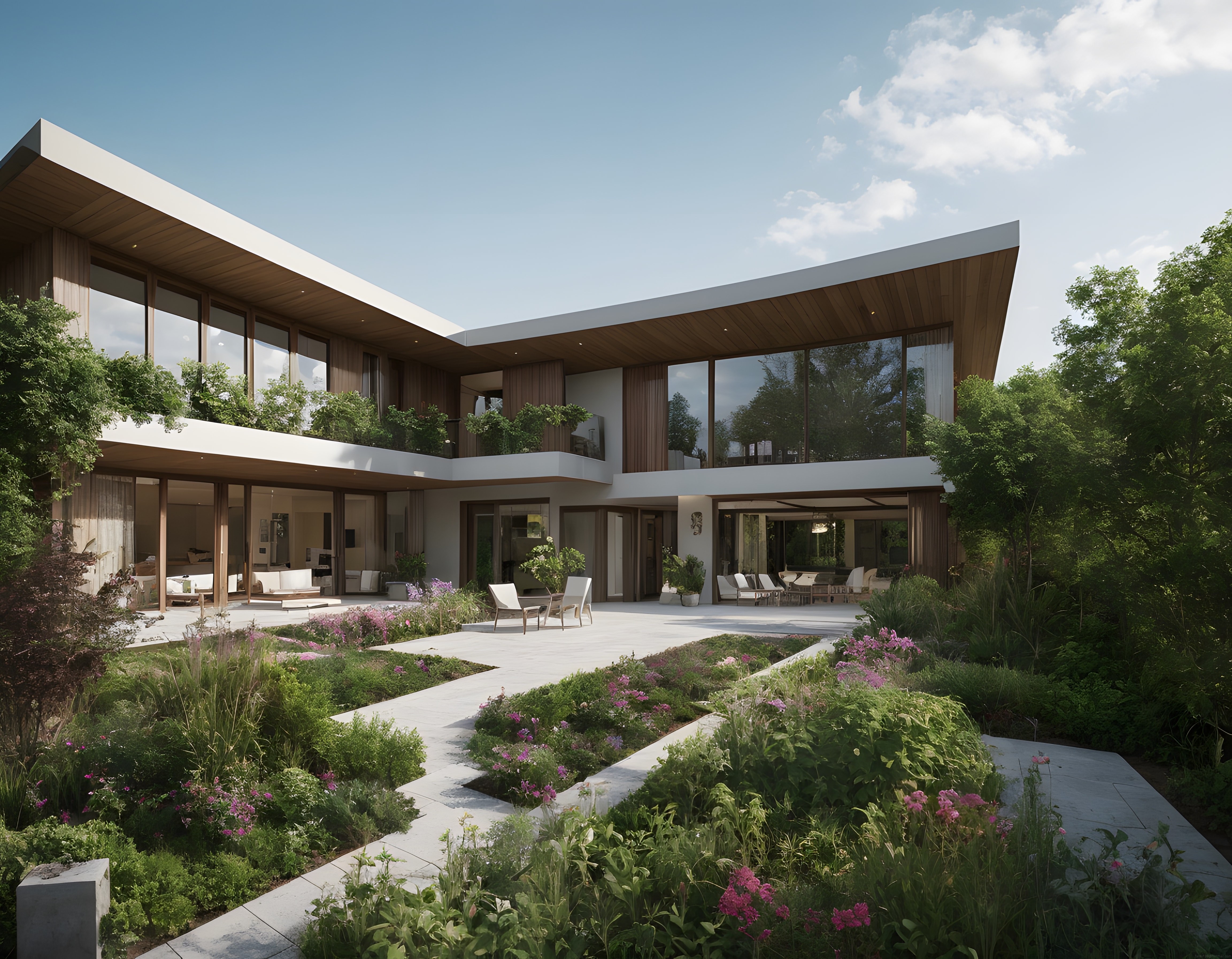 Doğa İçinde Saklı Lüks Bir Kaçamak: Modern Mimari Villa ve Bahçe Tasarımı