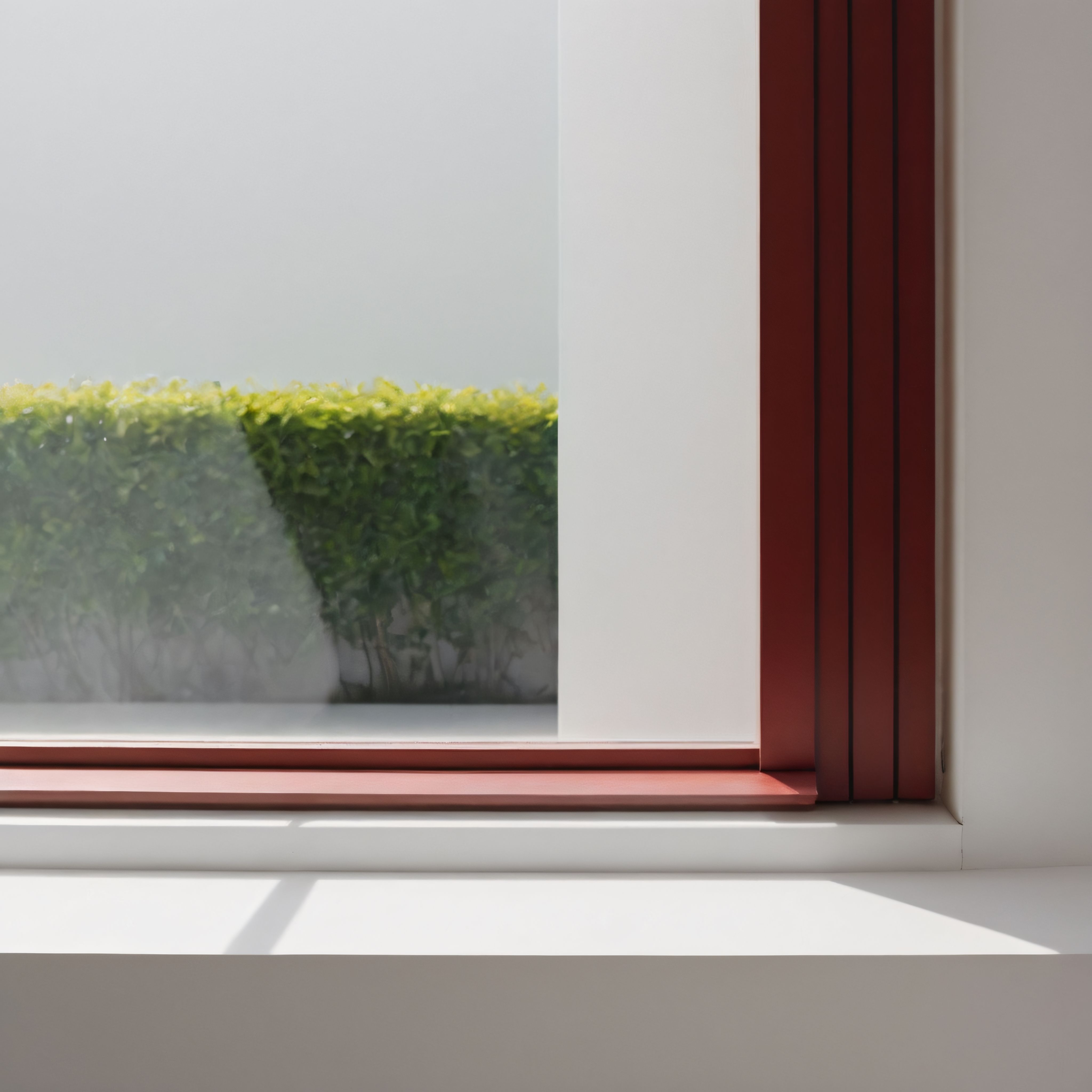 Doğal Işığın Süzdüğü Yosunlu Pencere Kenarı ve Minimalist İç Mekan
