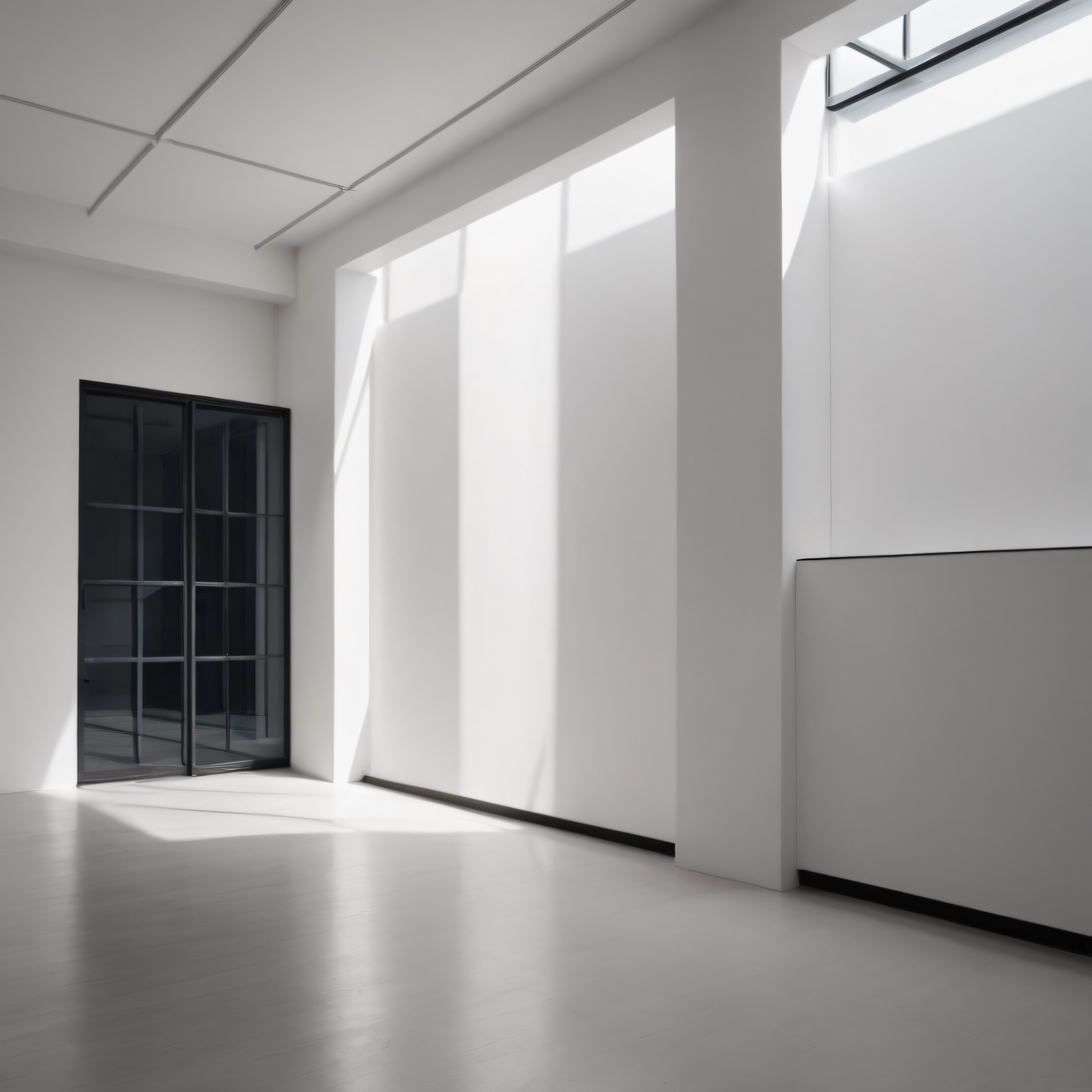 Doğal Işıkla Aydınlanan Minimalist Beyaz İç Mekan ve Modern Mimari Detaylar