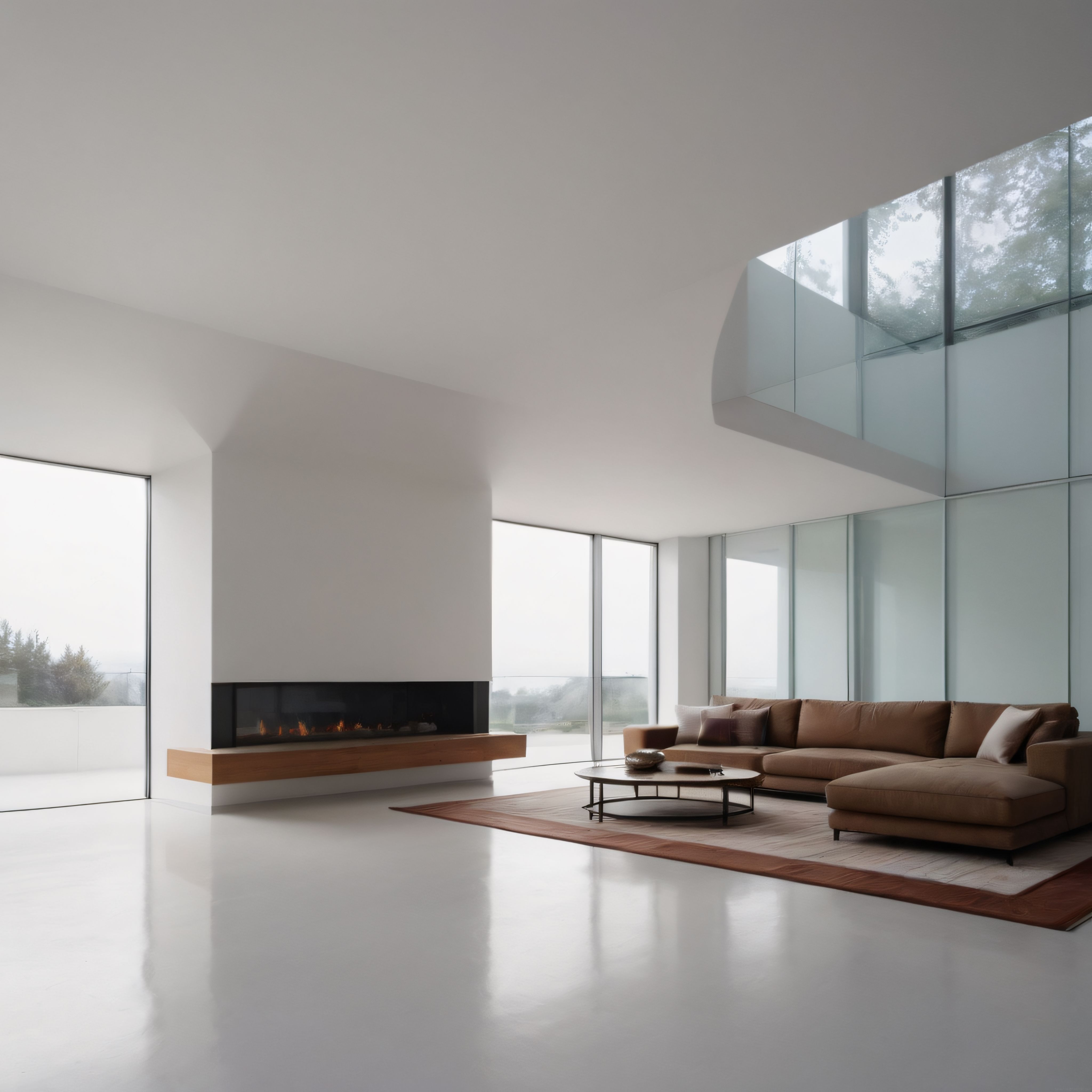 Doğal Işıkla Büyüleyen Minimalist ve Modern Oturma Odası Tasarımı