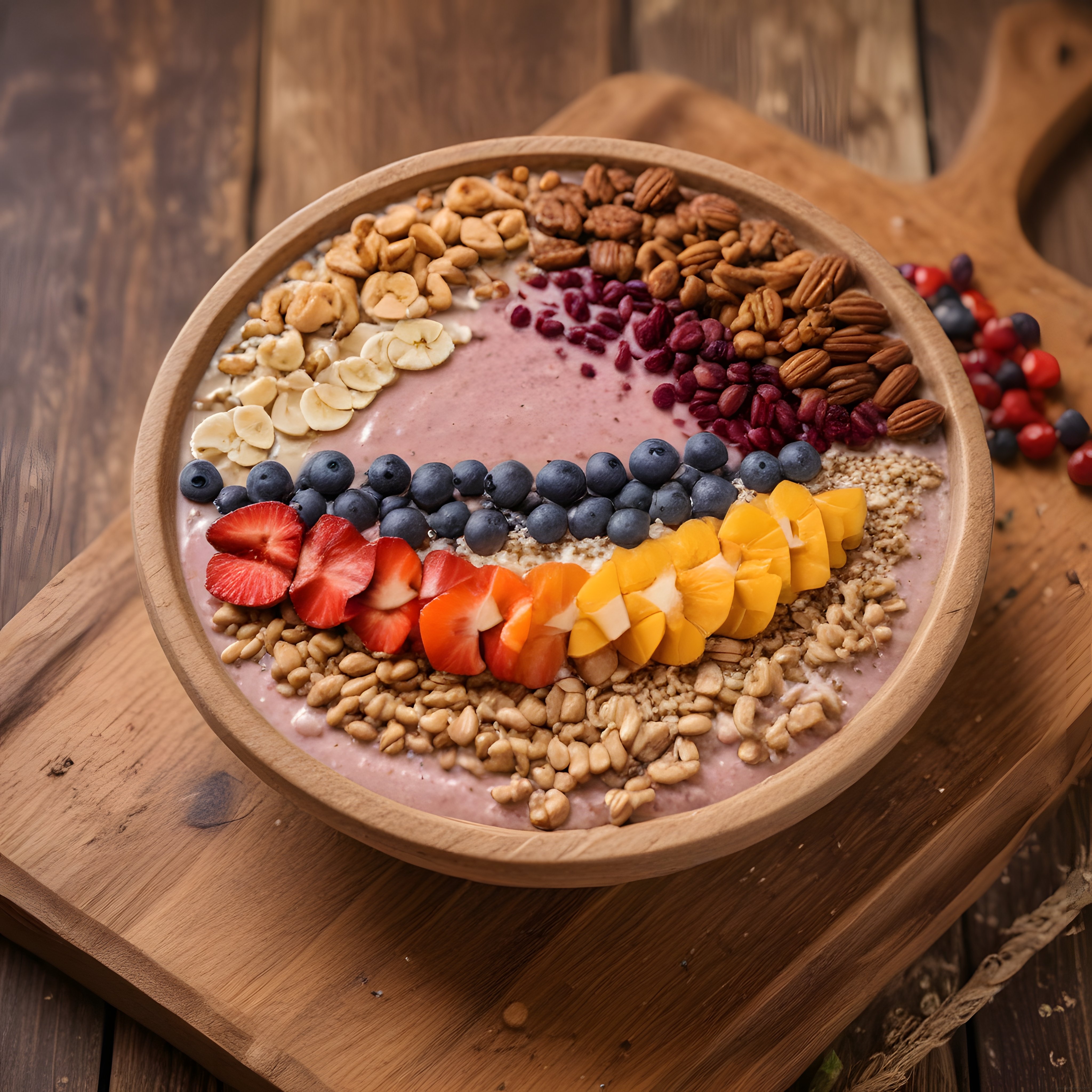 Doğal Meyveli Granolalı Smoothie Bowl ile Sağlıklı ve Lezzetli Kahvaltı