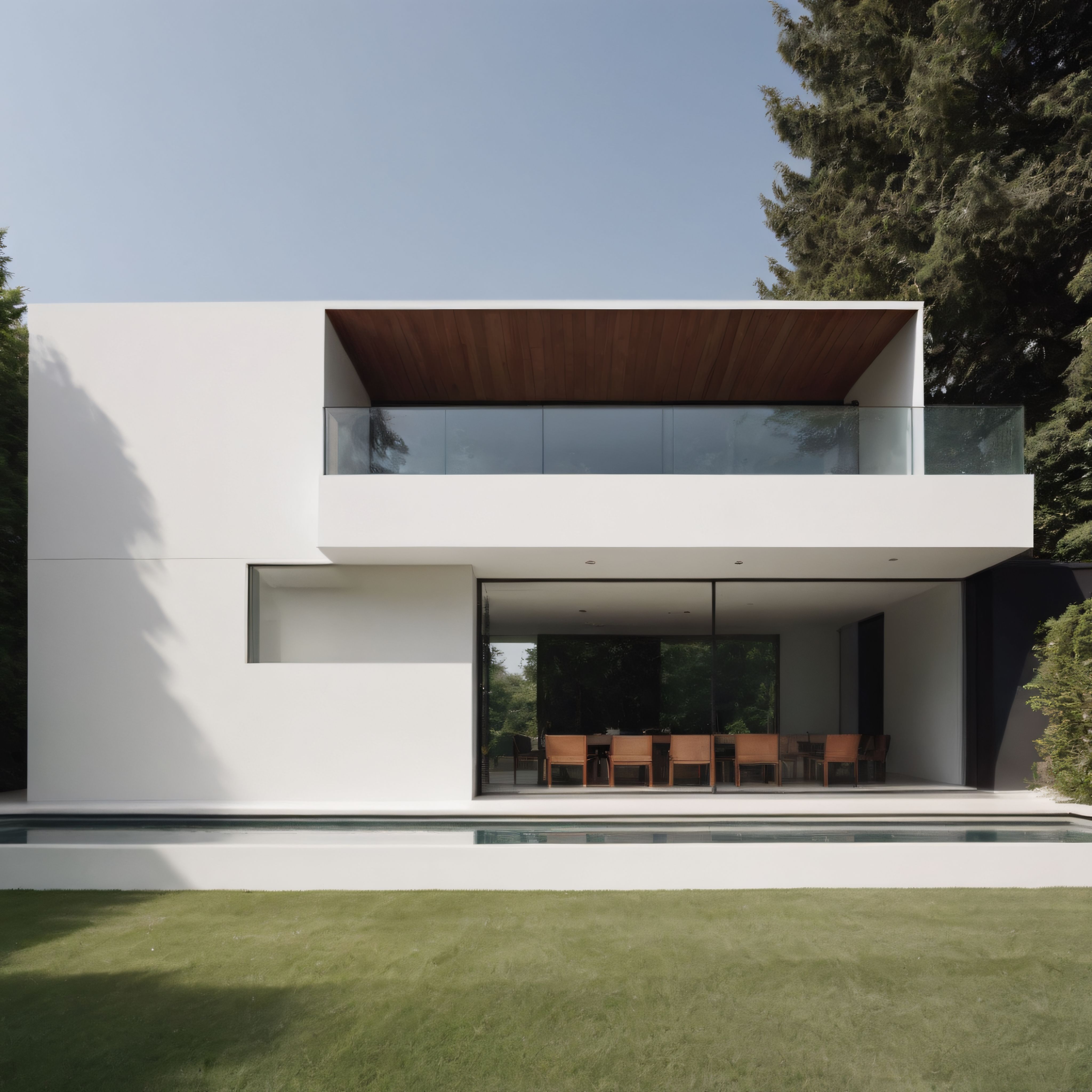 Doğayla Bütünleşen Modern Villa: Minimalist Mimari ve Huzurlu Peyzajın Uyumu