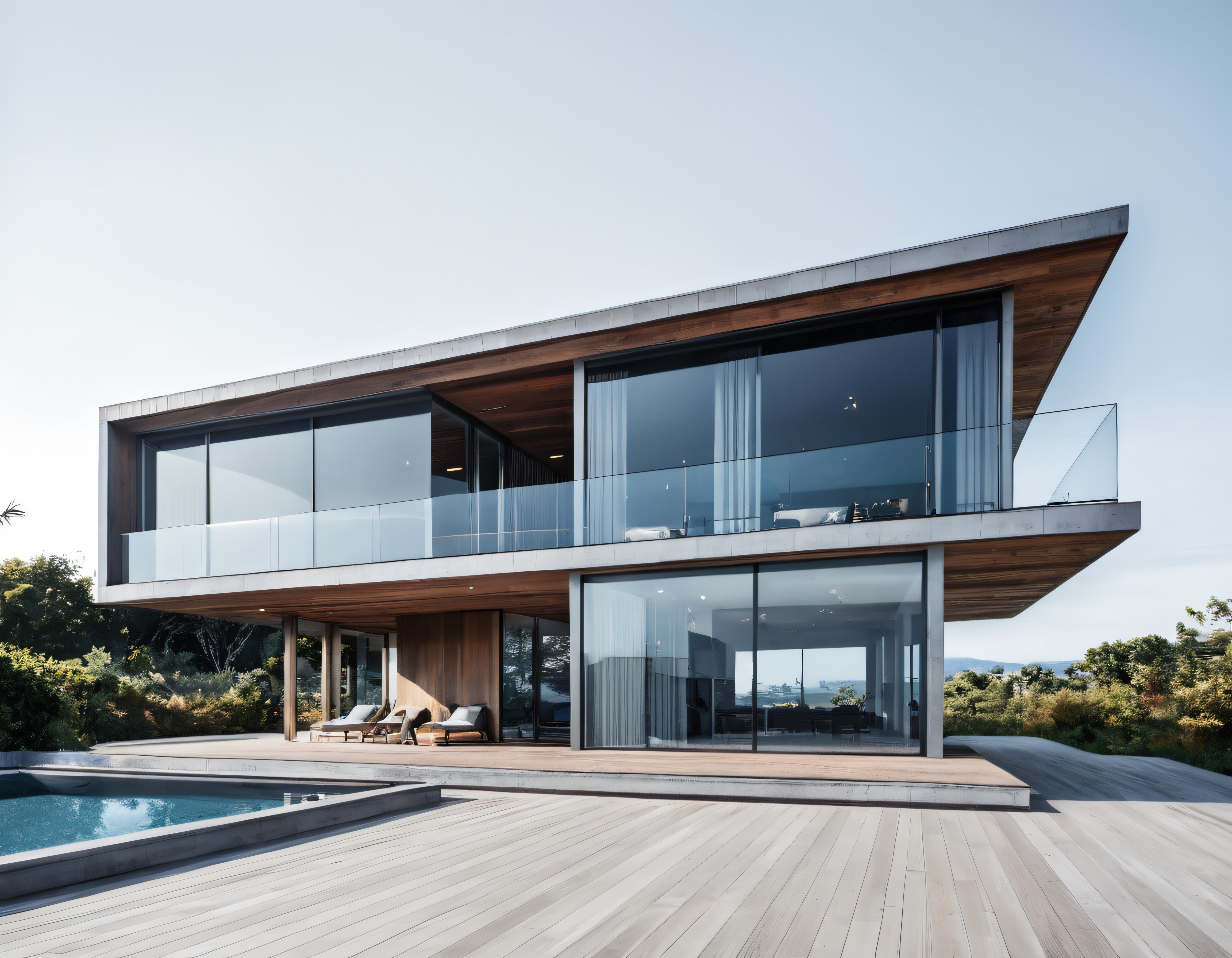 Doğayla İç İçe Modern Lüks Villa ve Yüzme Havuzu ile Huzur Dolu Yaşam