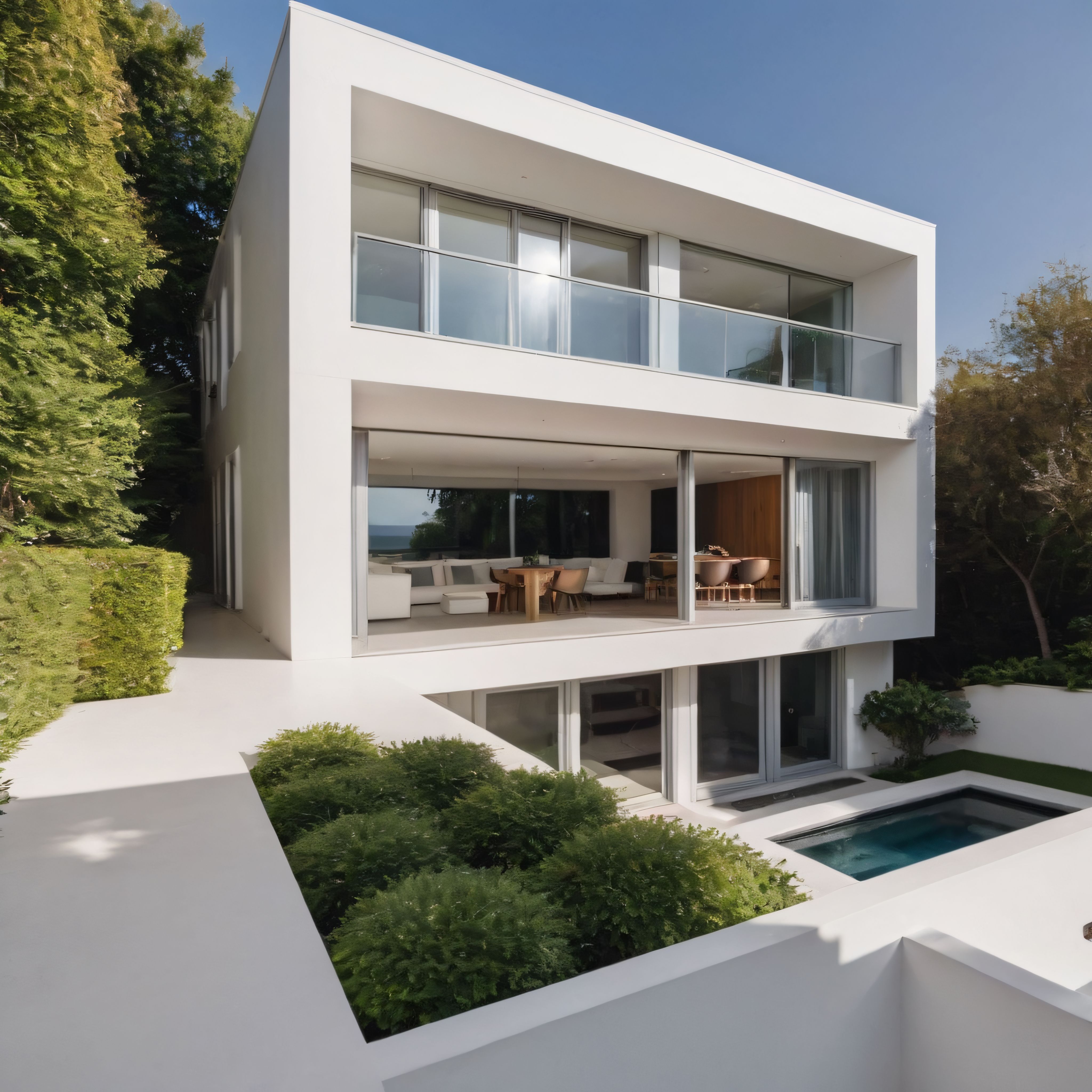 Doğayla İç İçe Modern Mimari: Minimalist Cam Cepheli Lüks Villa Tasarımı