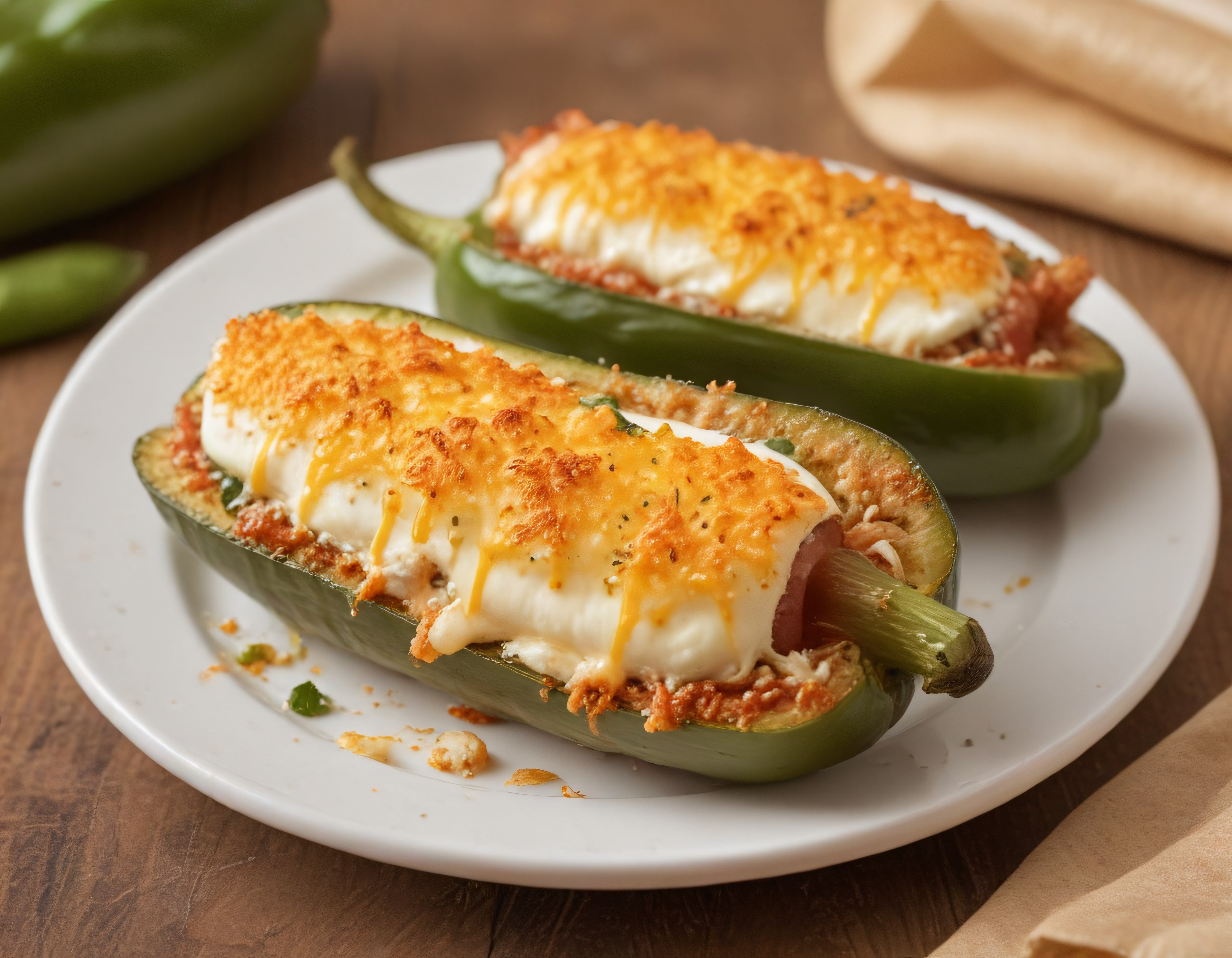 Dolgulu Jalapeno Biberleri: Fırında Kızarmış Peynirli Atıştırmalık Tarifi