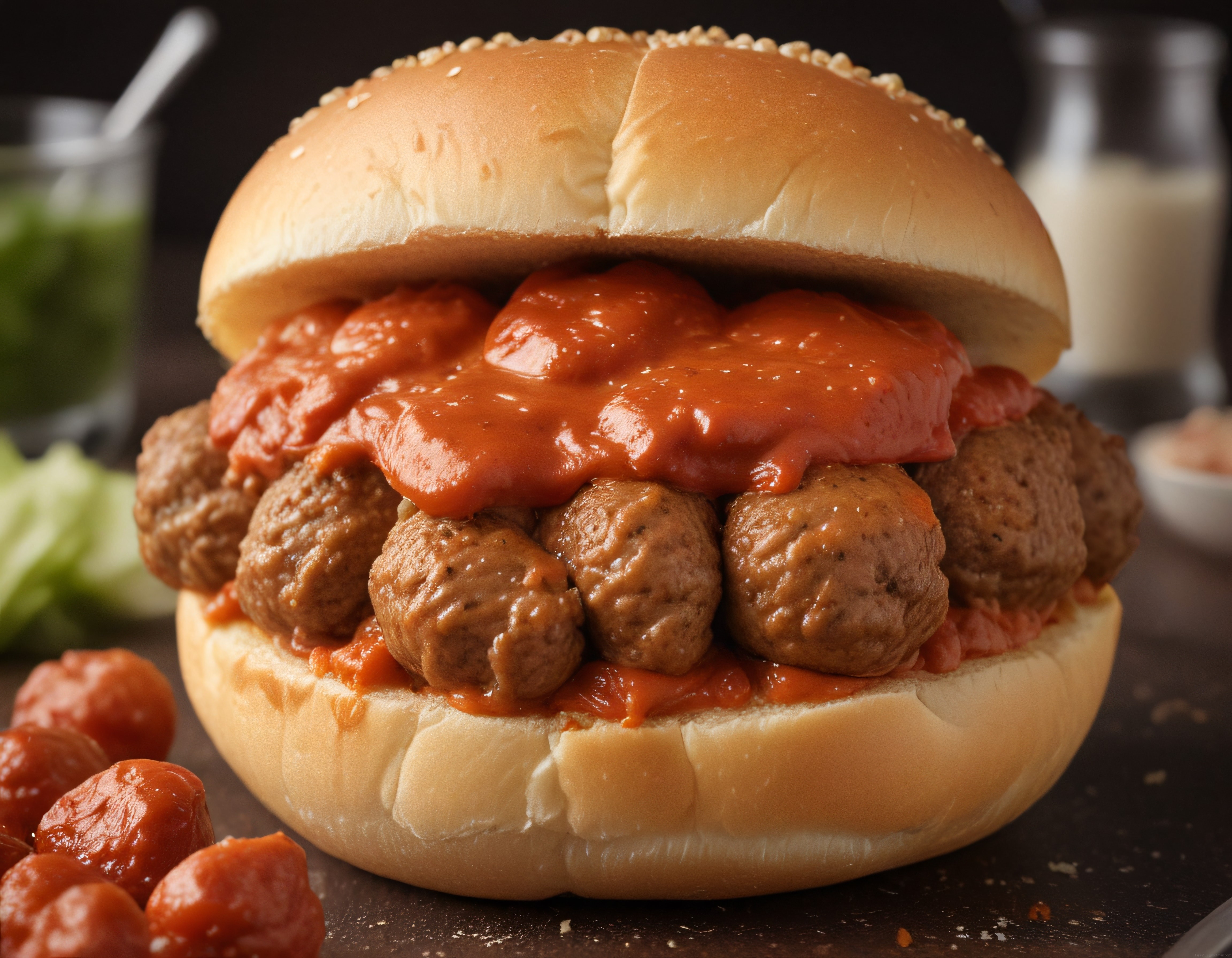 Domates Soslu Köfte Burger: Susamlı Ekmekte Doyurucu ve Lezzetli Tarif