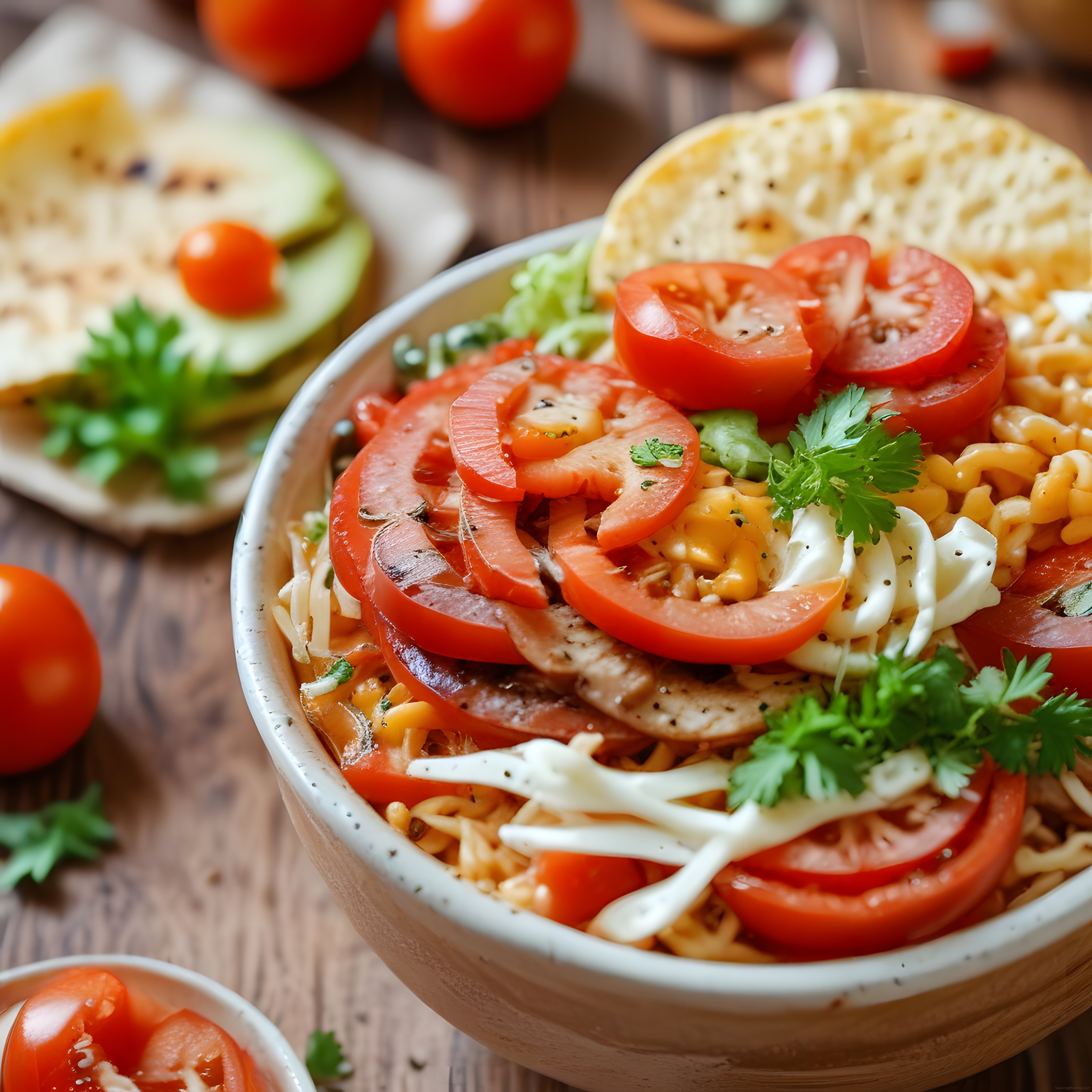 Domatesli Mozzarellalı Makarna Kasesi: Ev Yapımı Sağlıklı ve Lezzetli Öğün
