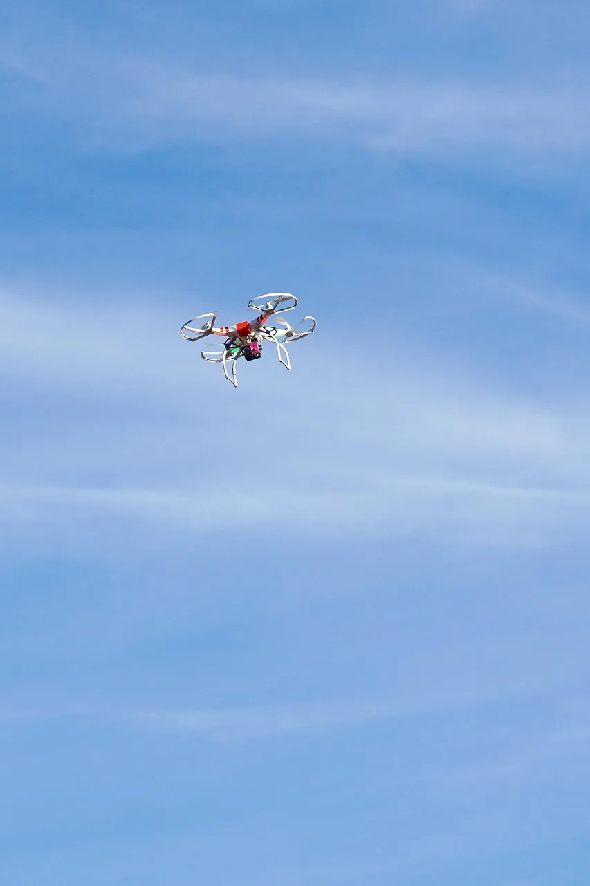 Drone uçuşu tarım tarlasında - özgürlük teması