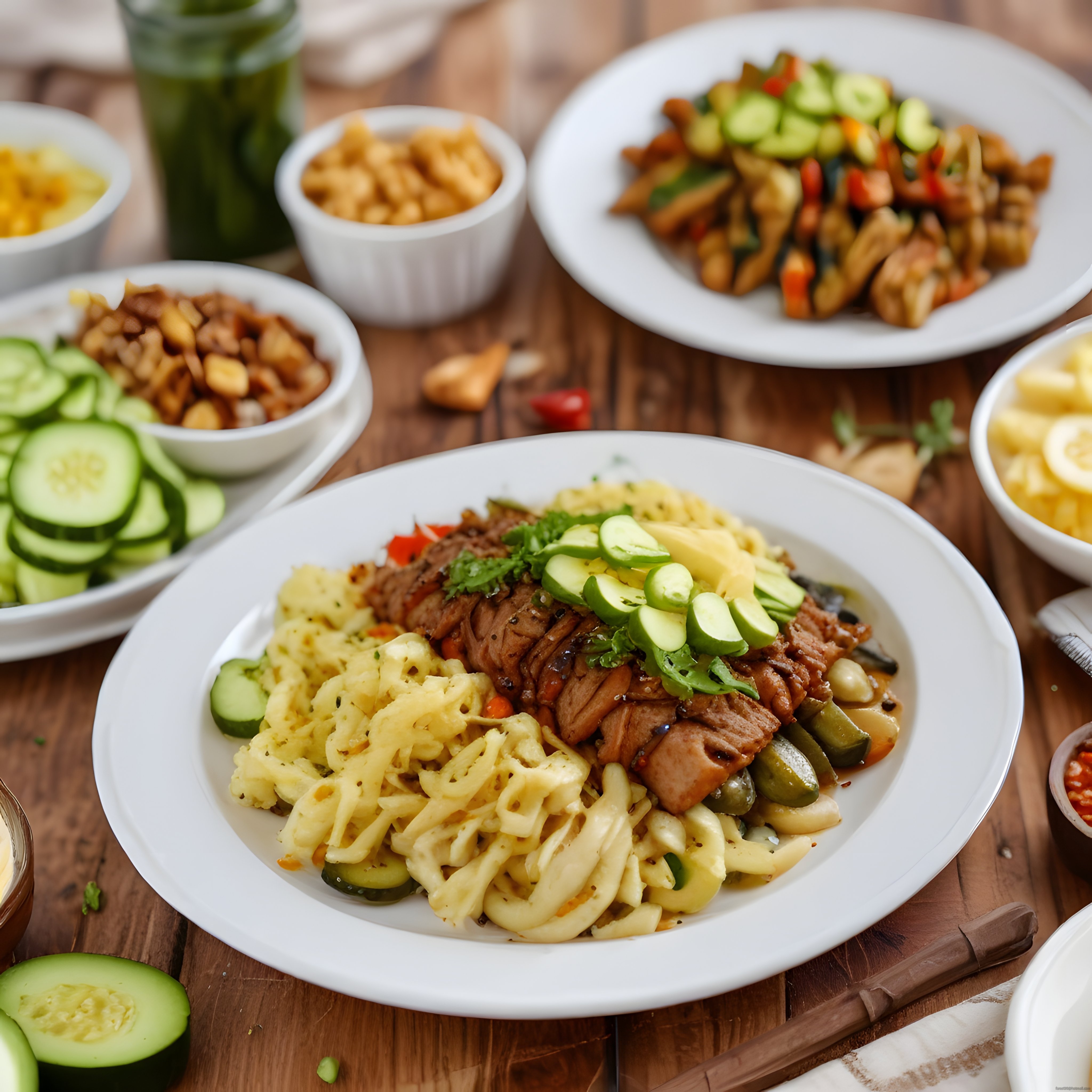 Dumanı Üstünde Taze Makarna ve Yumuşak Et Sote ile Davetkar Sofra