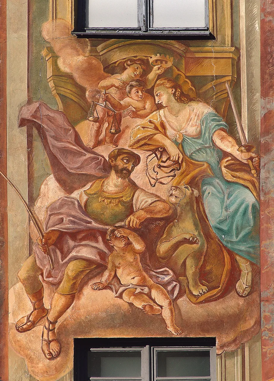 Duvar resmi illüzyonlu mural - facade sanatı