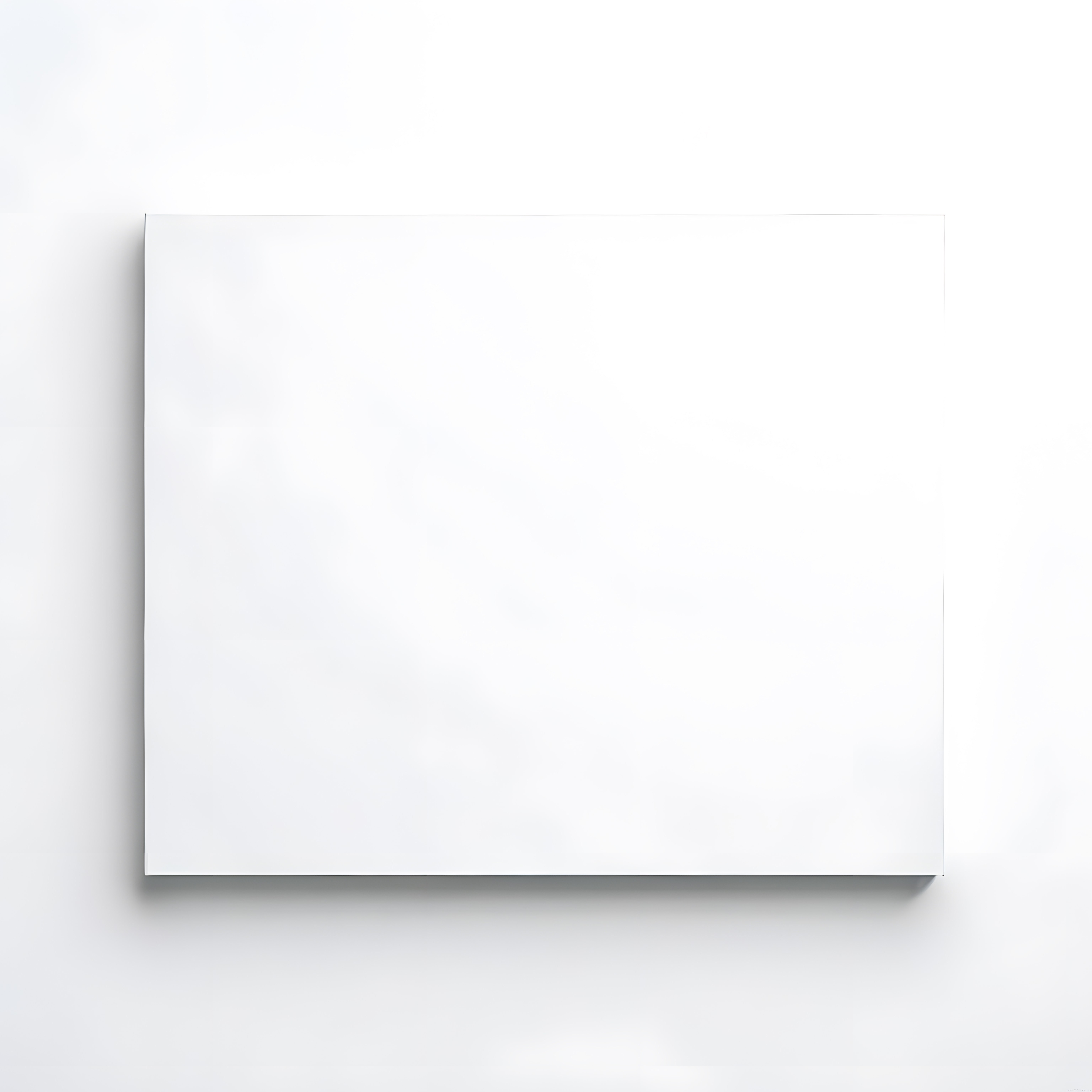 Duvara Asılı Boş Beyaz Kanvas ve Poster Tasarımı için Minimalist Mockup Şablonu