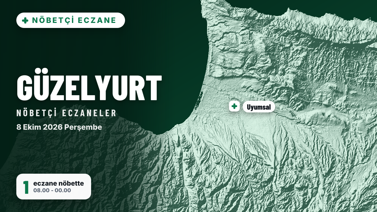 Güzelyurt nöbetçi eczaneler: 8 Ekim 2026 Perşembe