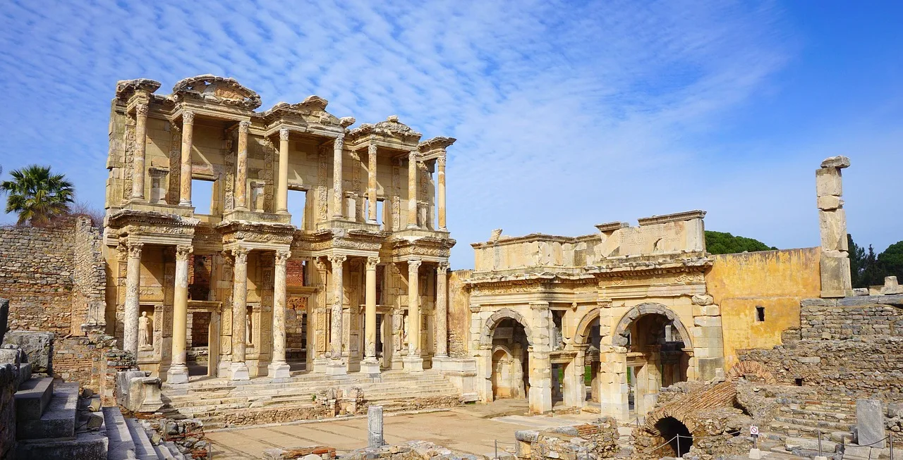 Efezüs antik kütüphane - Roma dönemi mimarisi