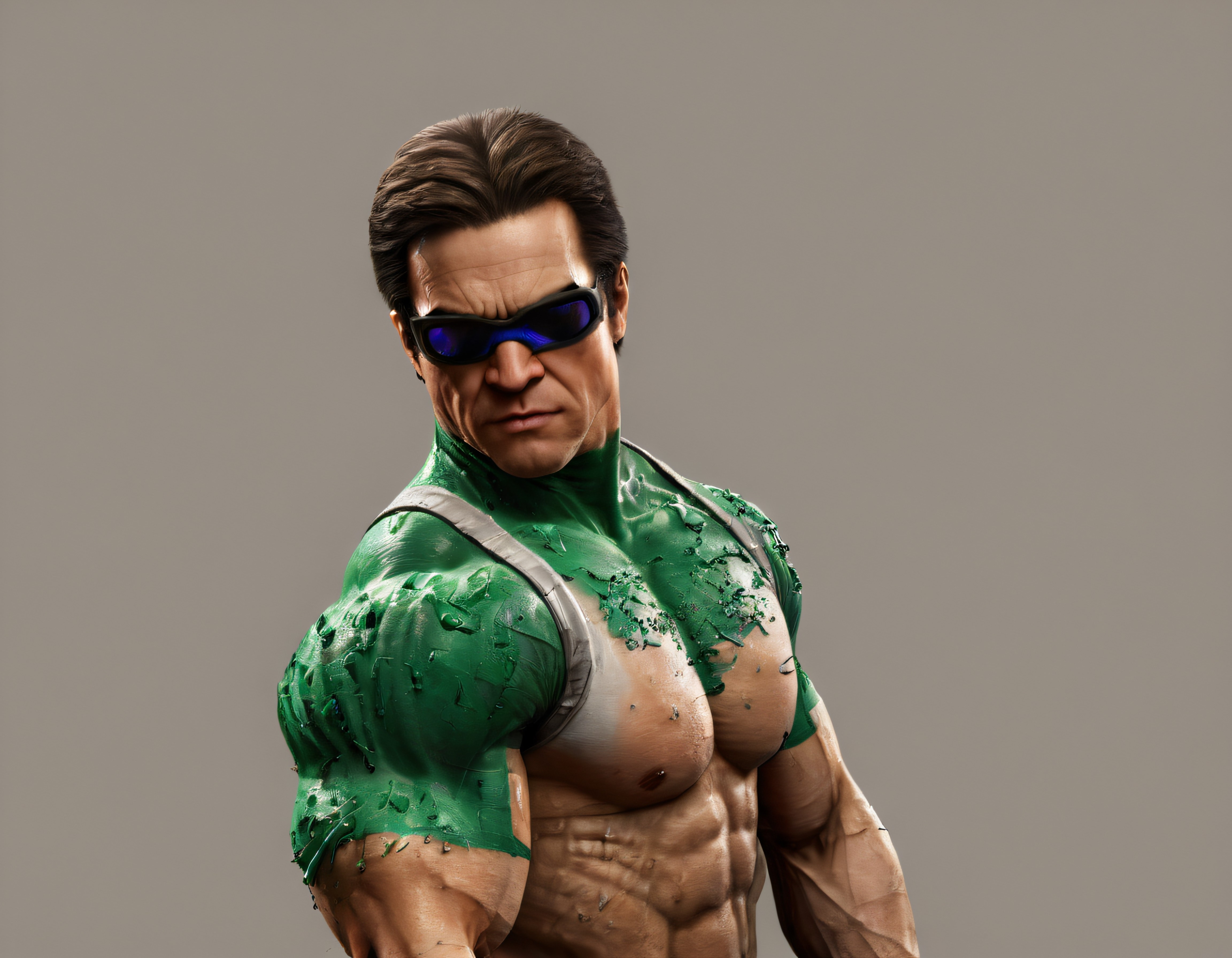 Efsanevi Bilgisayar Oyunu Karakteri Duke Nukem'in Gerçekçi 3D Render Görseli