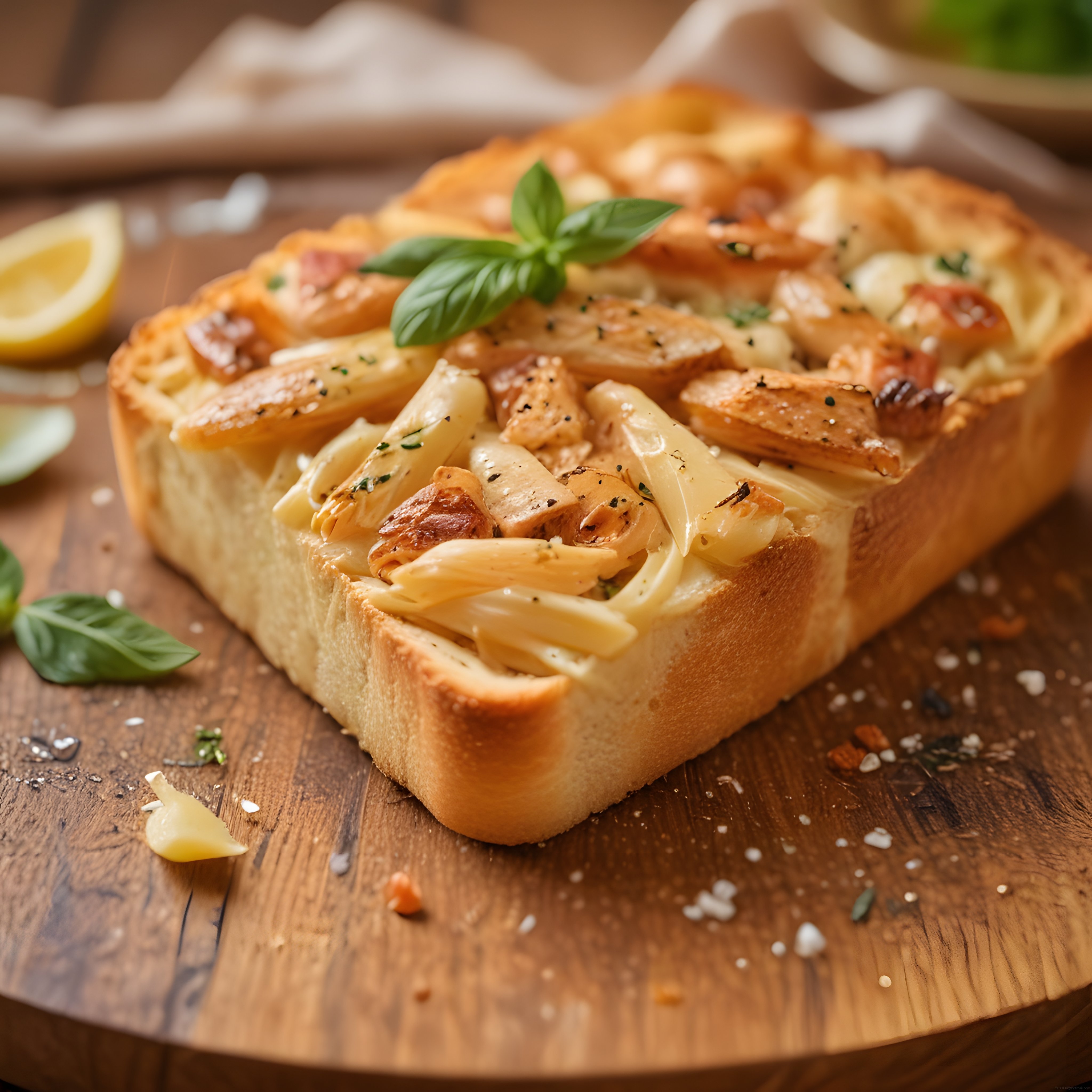Ekmek Kasesinde Fırın Makarna: Peynirli Tavuklu Pratik Tarif