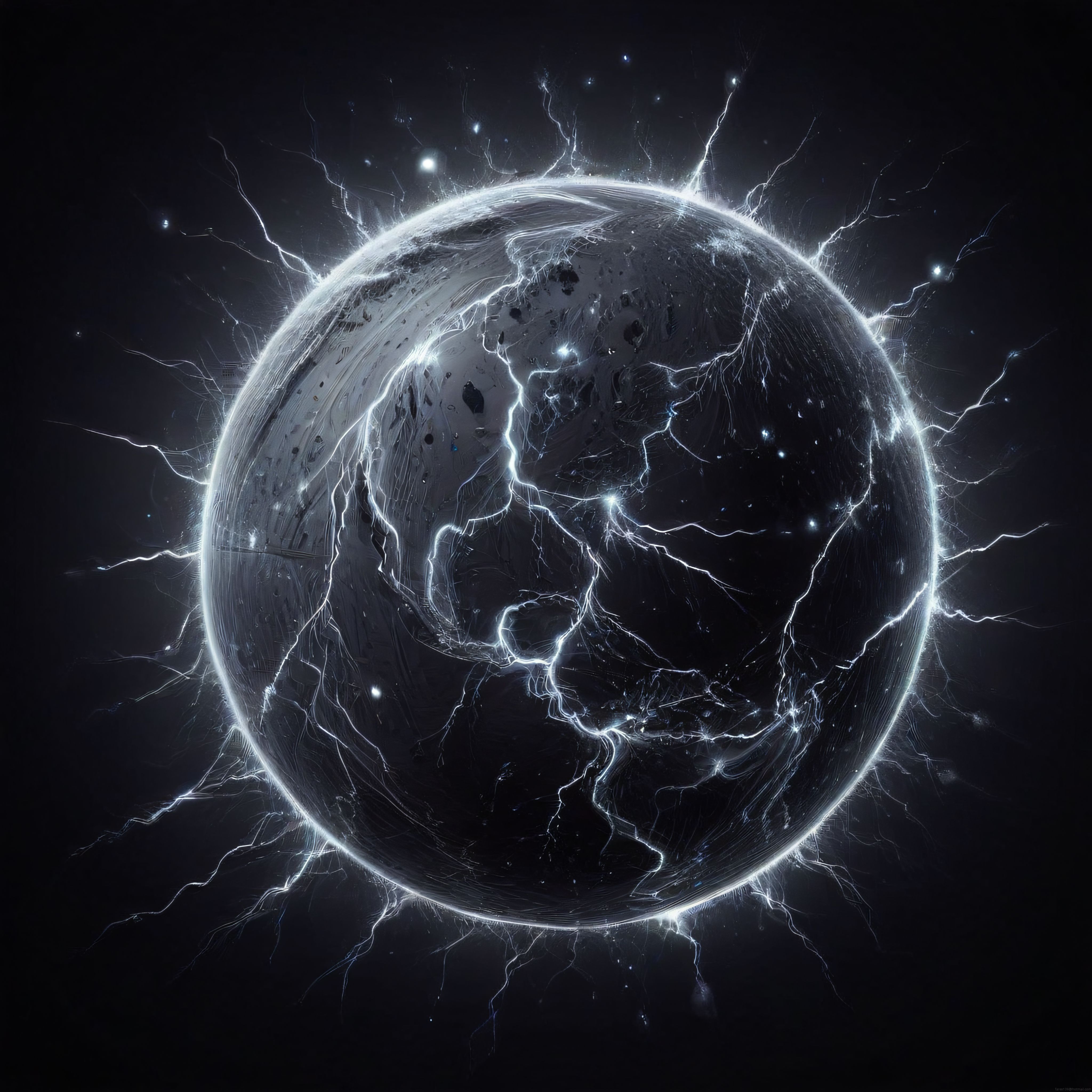 Elektrik Yayan Kozmik Küre: Karanlık Uzayda Enerji Patlaması