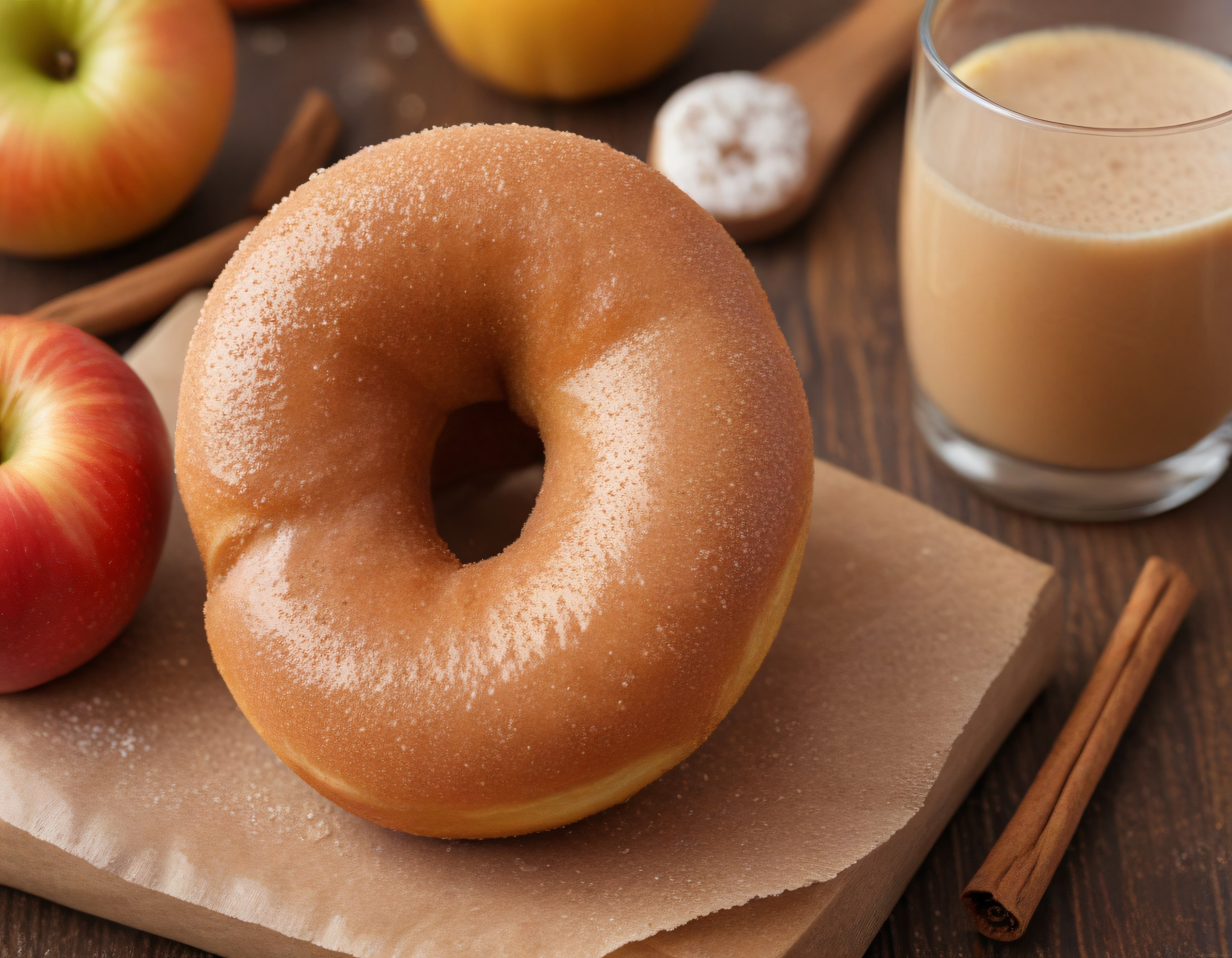 Elmalı Tarçınlı Donut ve Sıcak İçecekle Sıcacık Sonbahar Keyfi